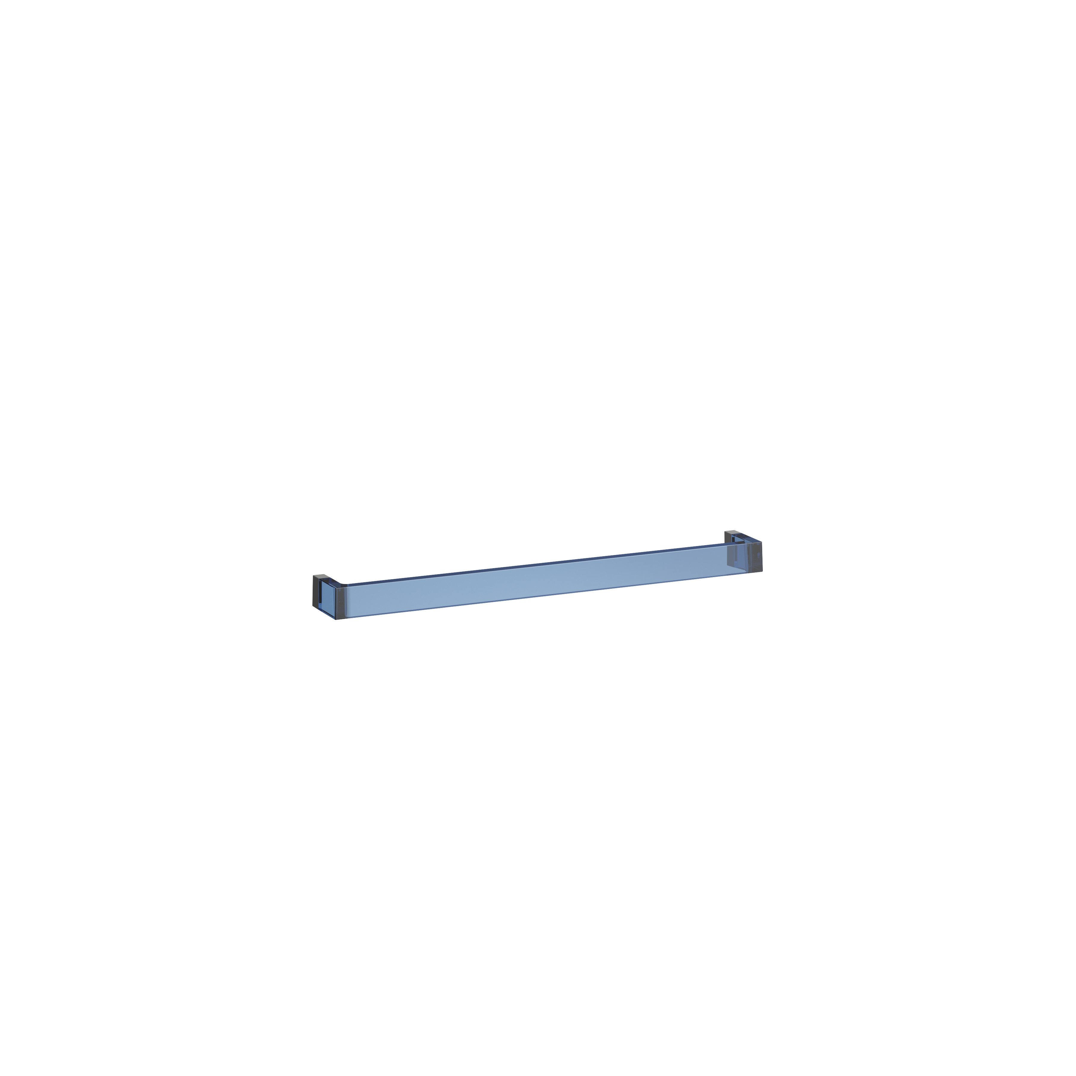 Kartell laufen porte-serviettes 'rail' 600mm plastique 600x75x40mm bleu