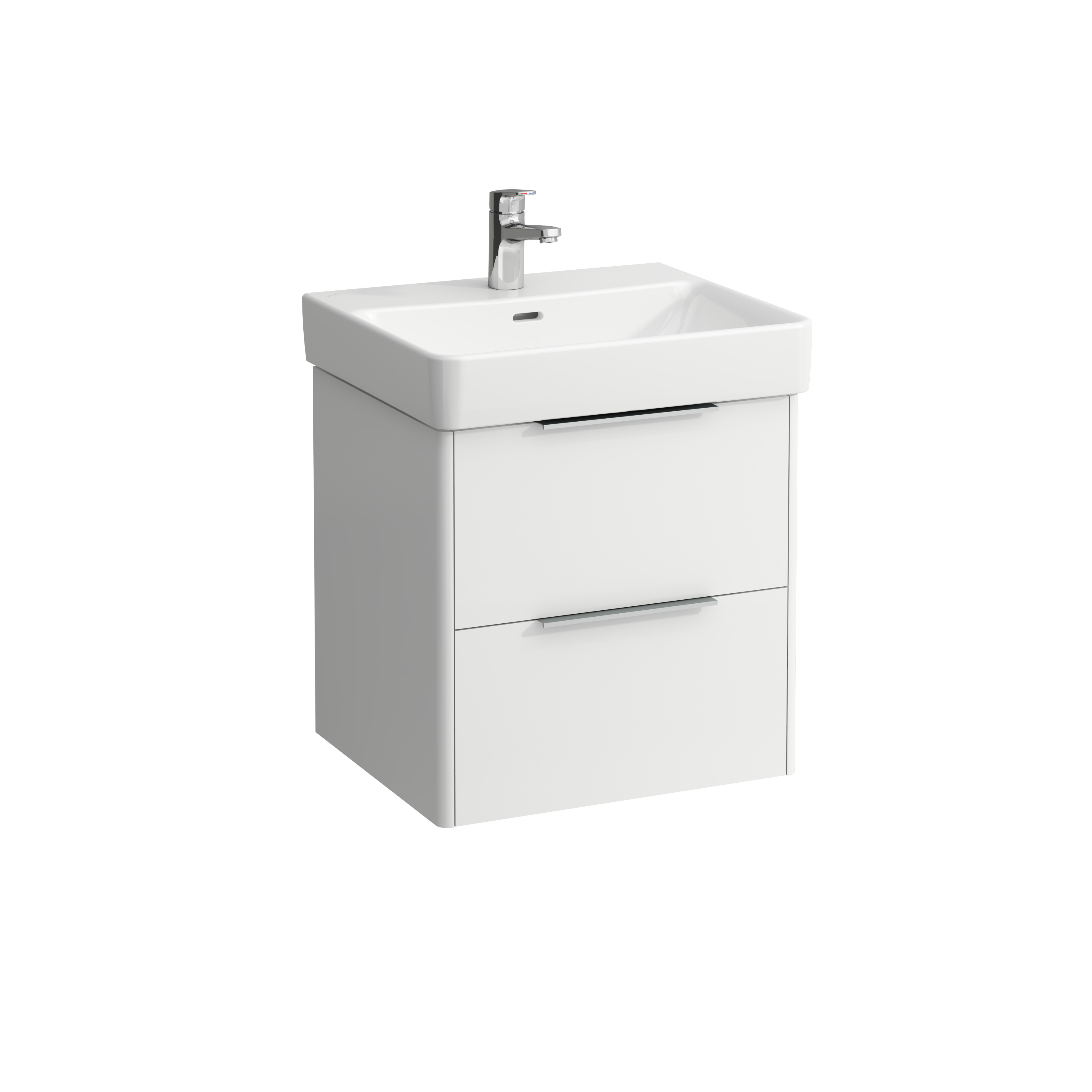 Meuble sous lavabo avec tiroir base 55 blanc m