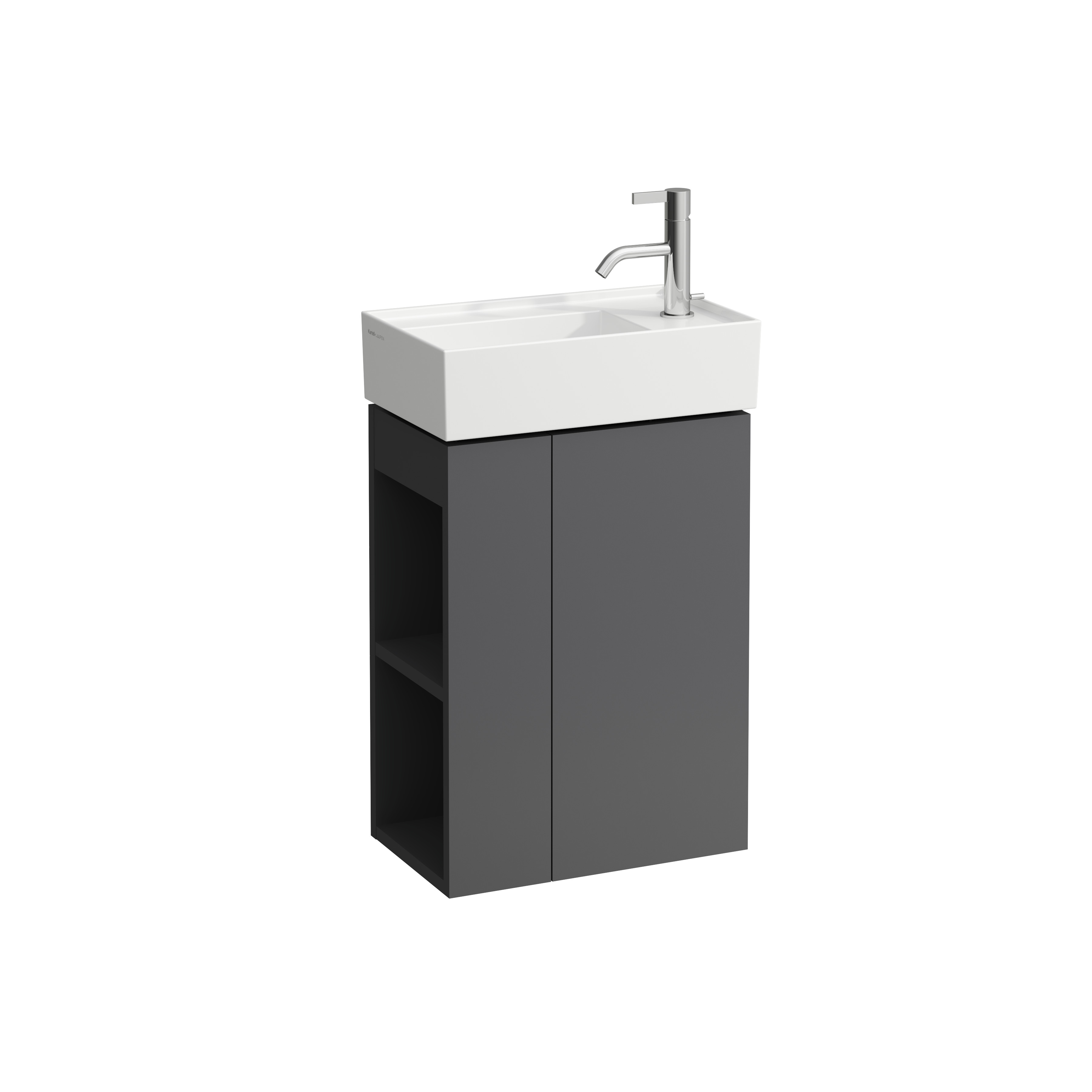 Meuble sous lavabo avec porte kartell 46 gris ar