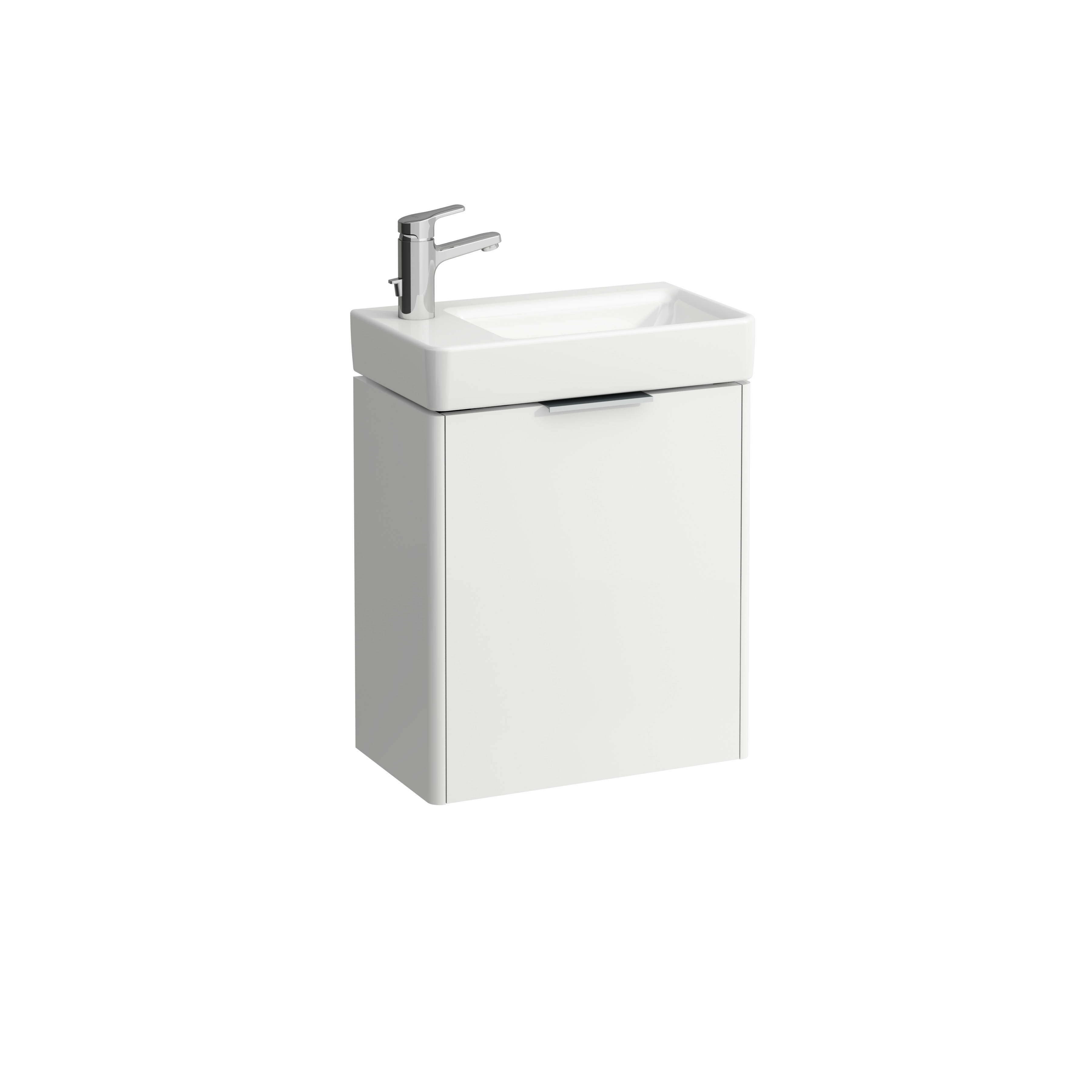 Meuble sous lavabo avec porte base 48 blanc m