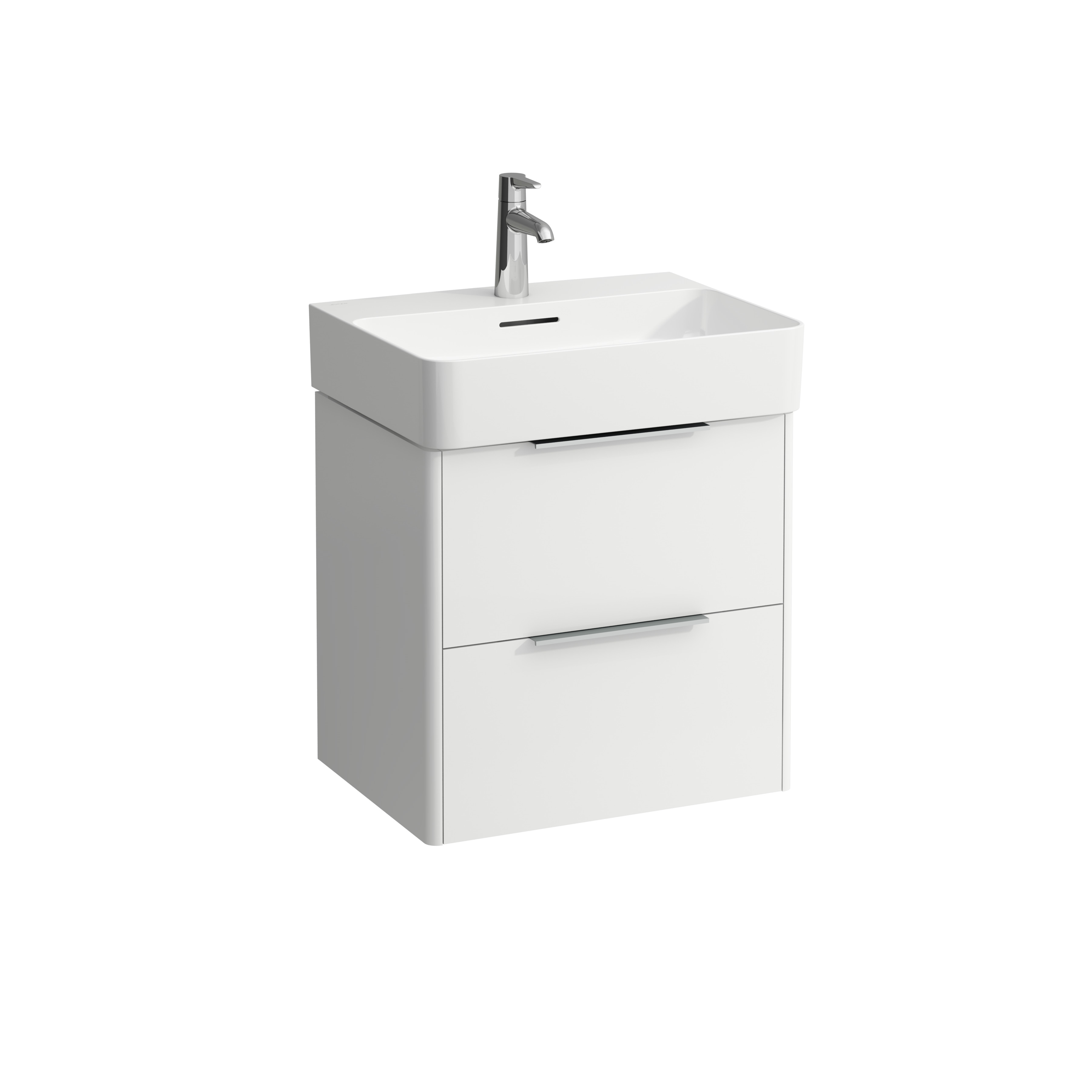 Meuble sous lavabo avec tiroir base 55 blanc m