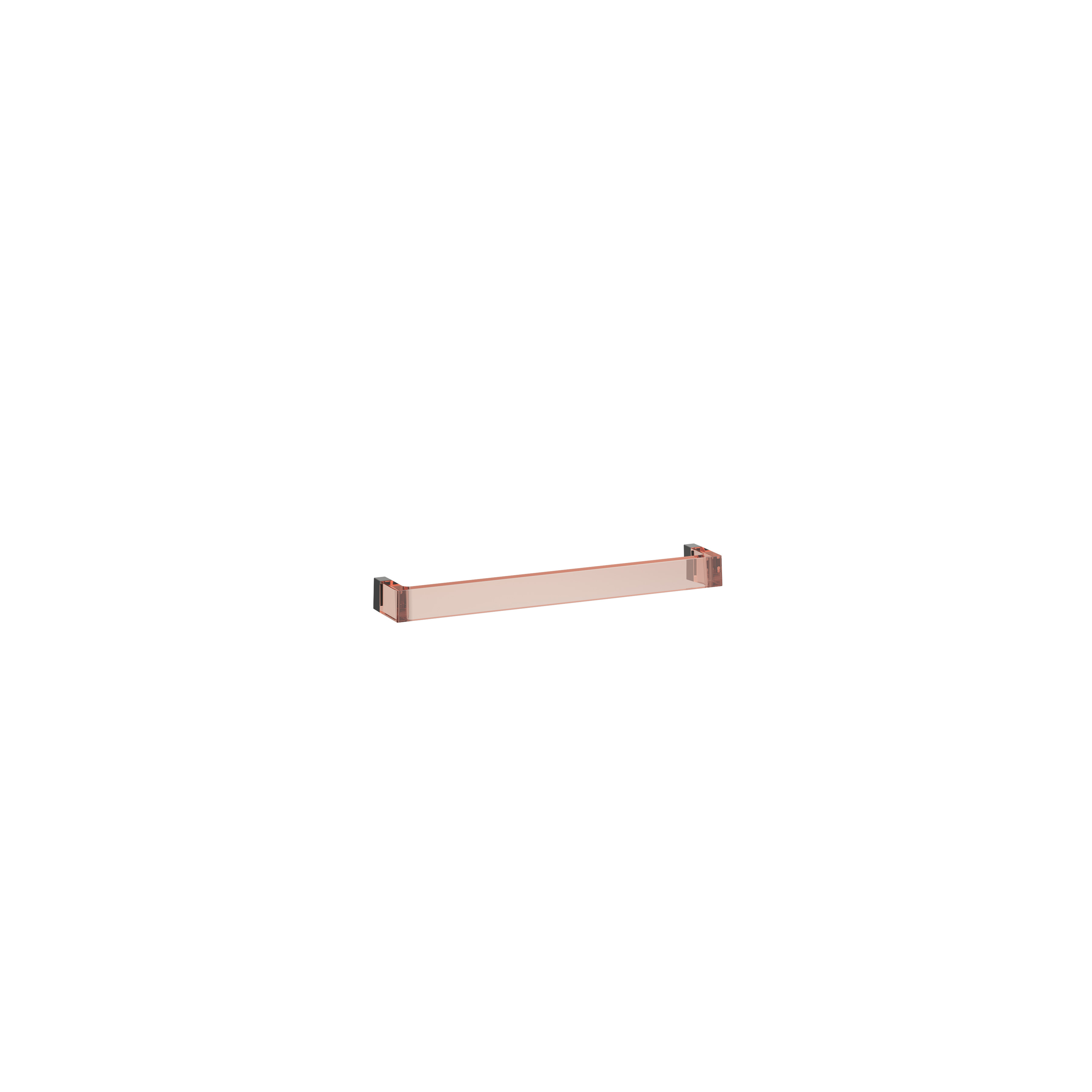 Kartell laufen porte-serviettes 'rail' 450mm plastique 450x75x40mm rose poudré