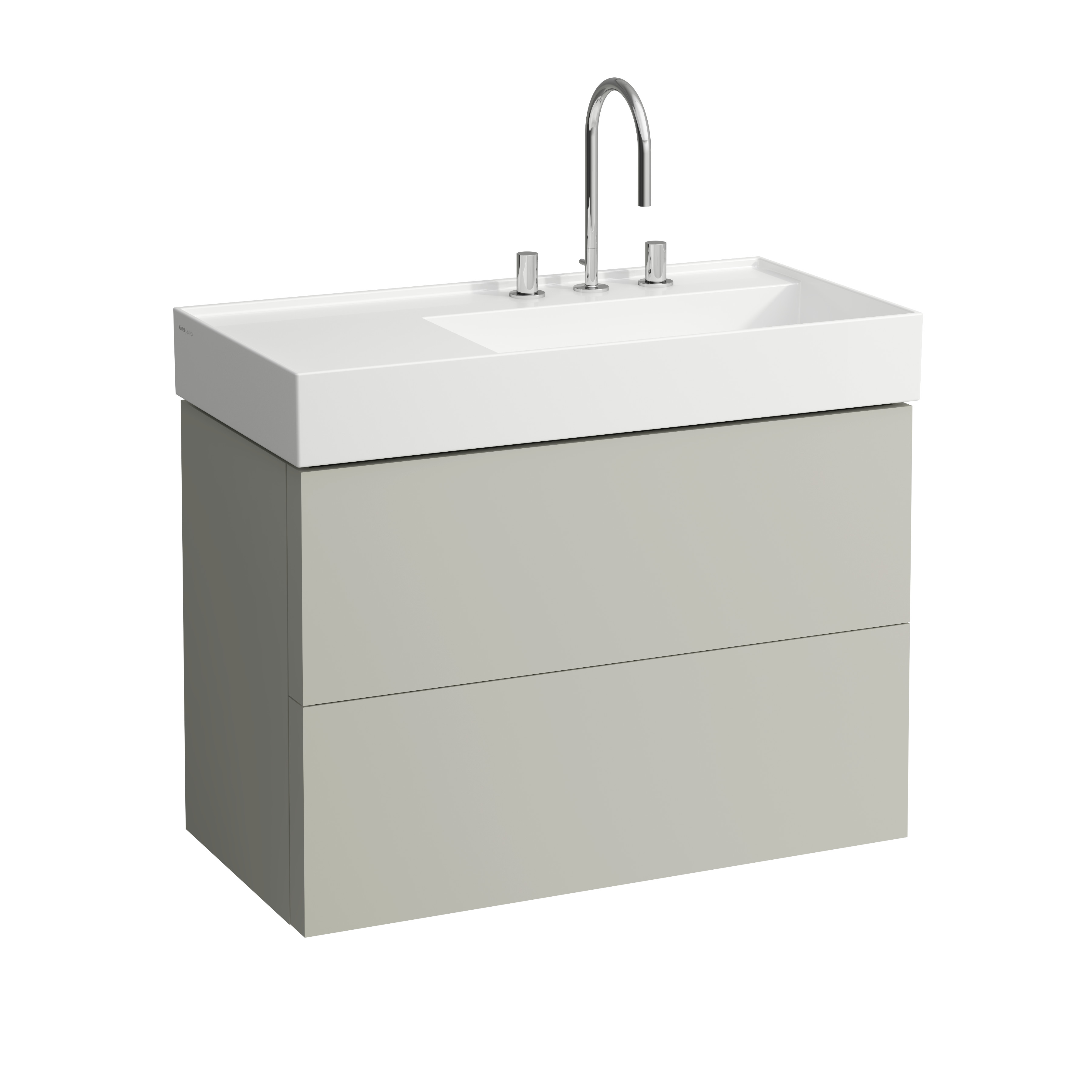 Meuble sous lavabo avec tiroir kartell 90 gris si