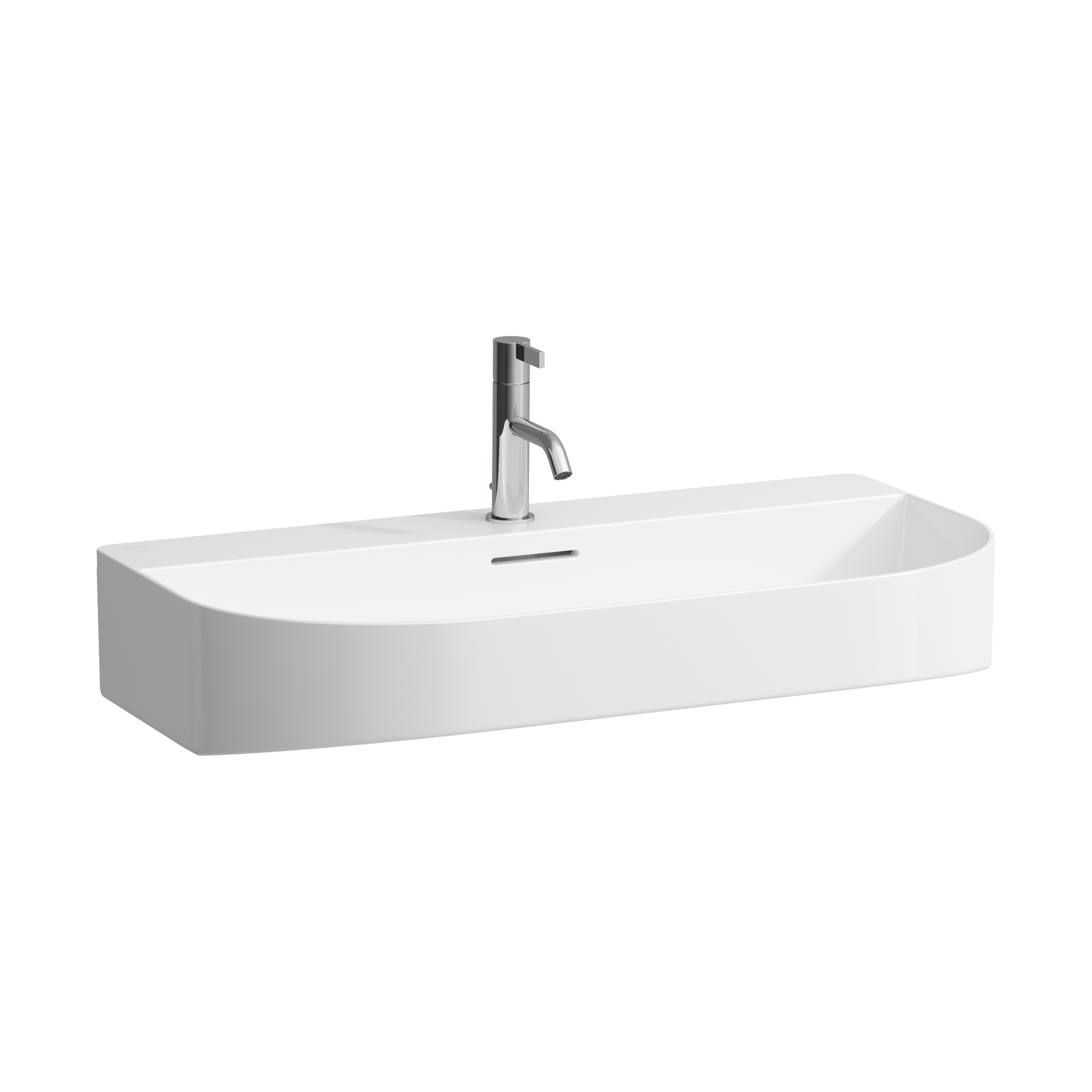 Sonar lavabo avec 3 trous pour la robinetterie 800x420x140mm blanc mat Sonar lavabo avec 3 trous pour la robinetterie 800x420x140mm blanc mat
