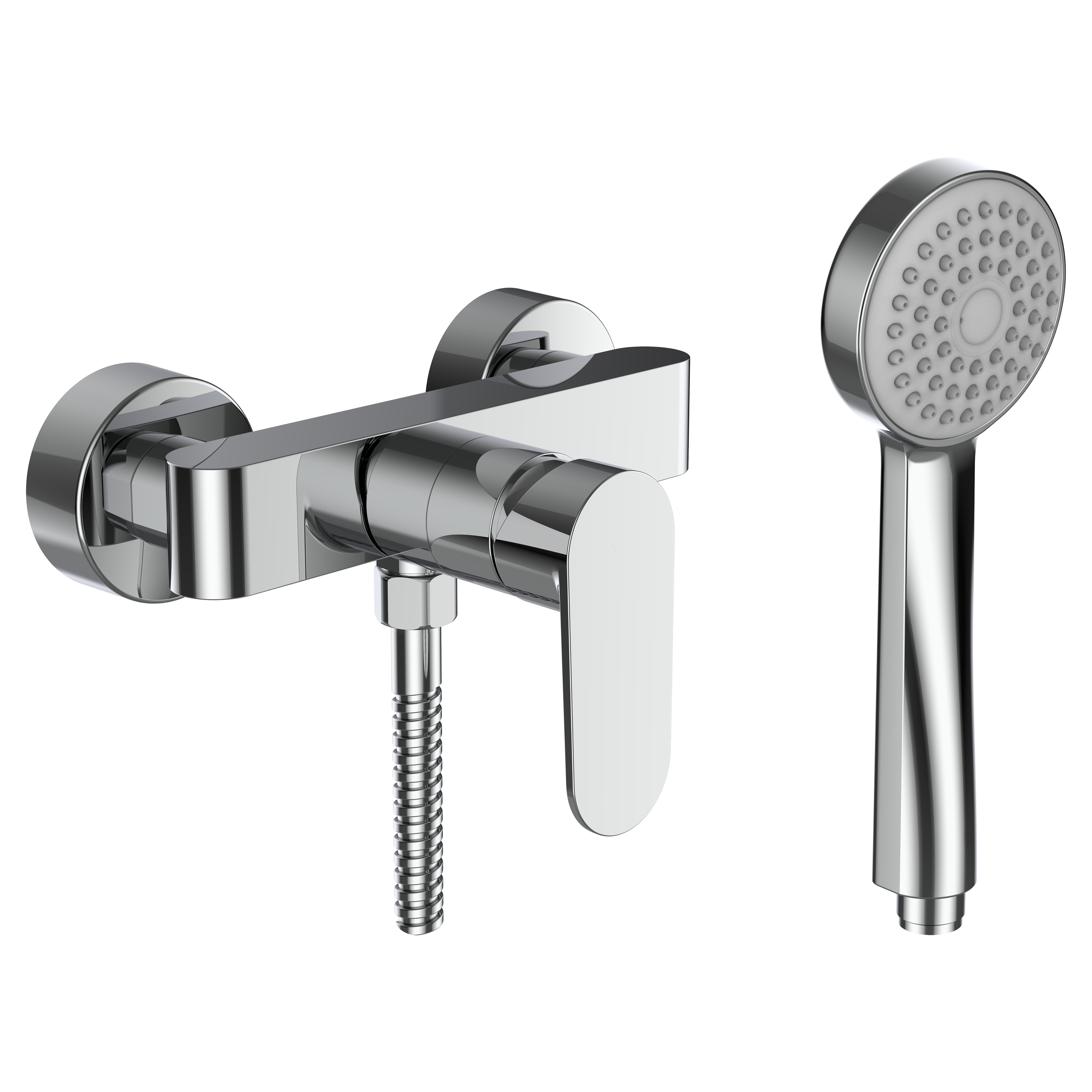 Neja mitigeur de douche avec garniture de douche chromé