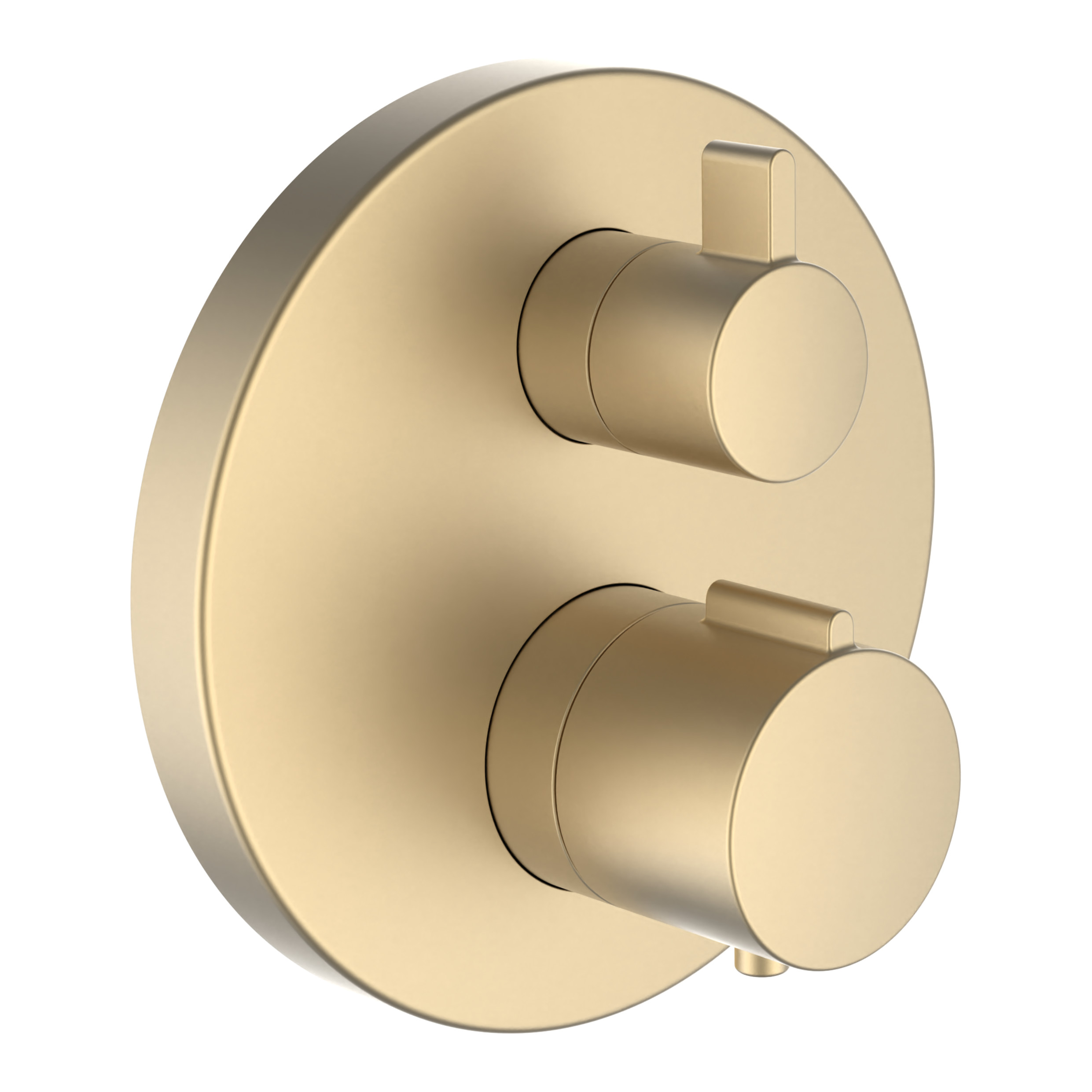 Twinplus mitigeur d thermostatique à encastrer avec simibox pvd or pâle mat