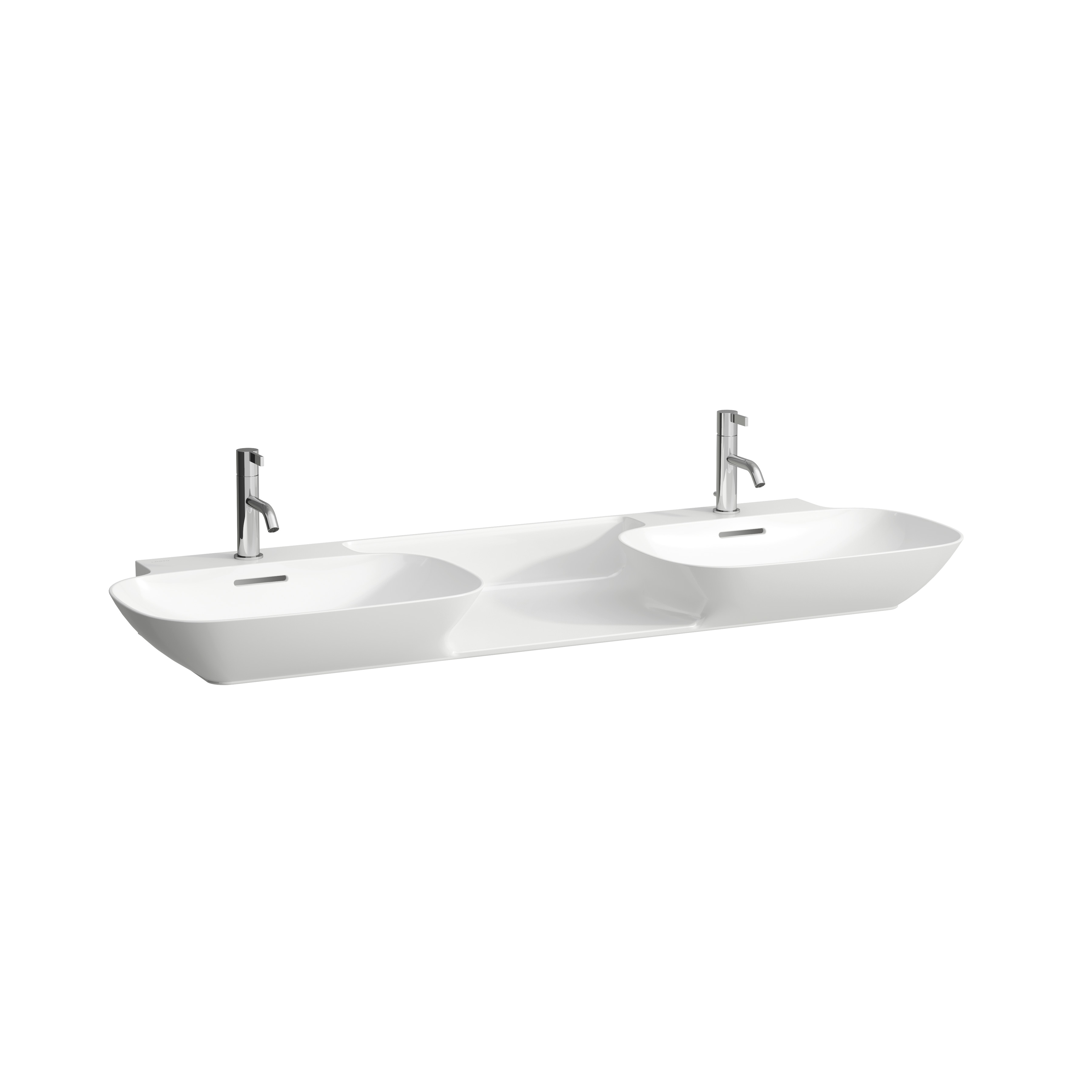 Ino lavabo mural ou à poser sur meuble non percé 1420x450x120 mm blanc mat