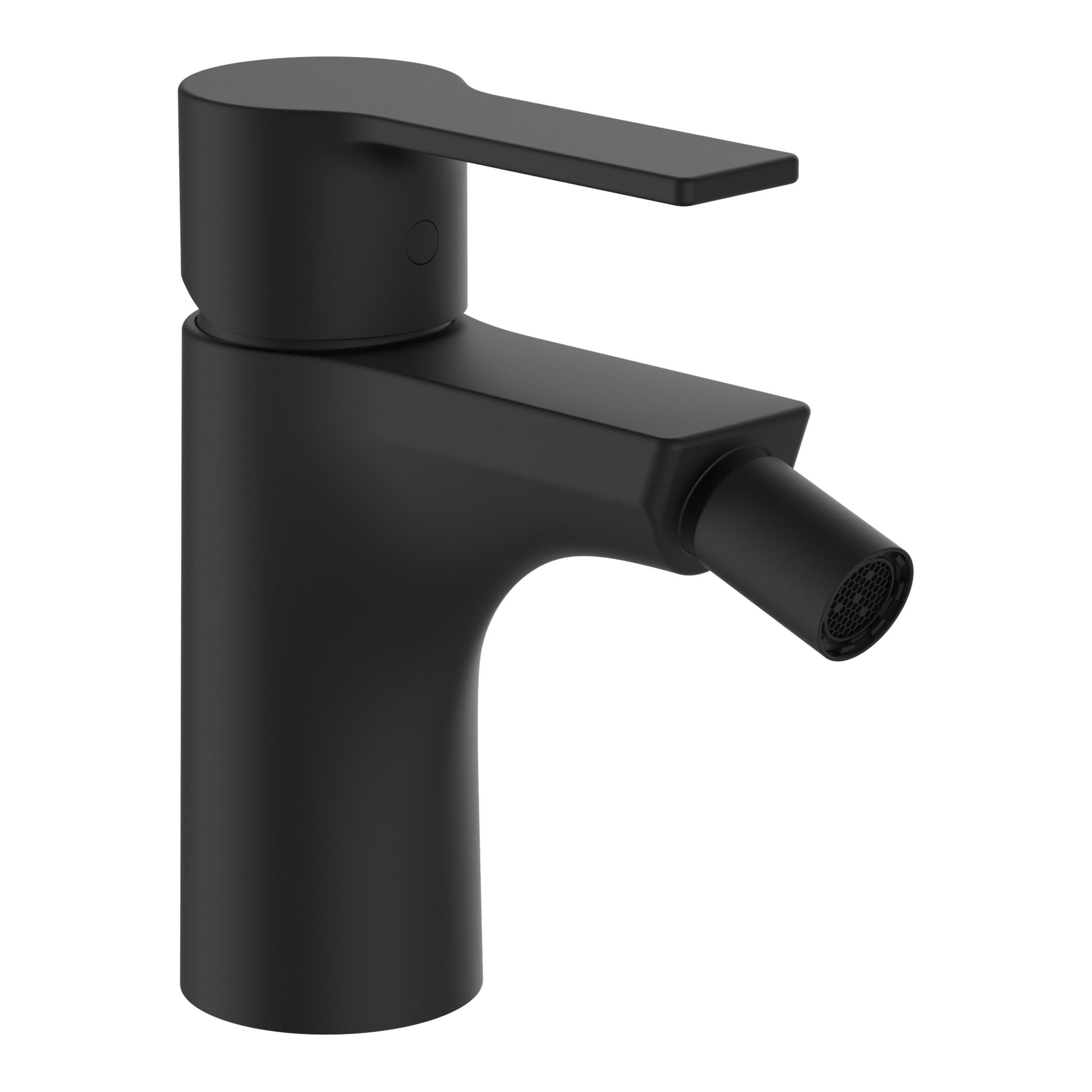 Swisstap mitigeur de bidet bec fixe 107 mm pvd titane noir mat