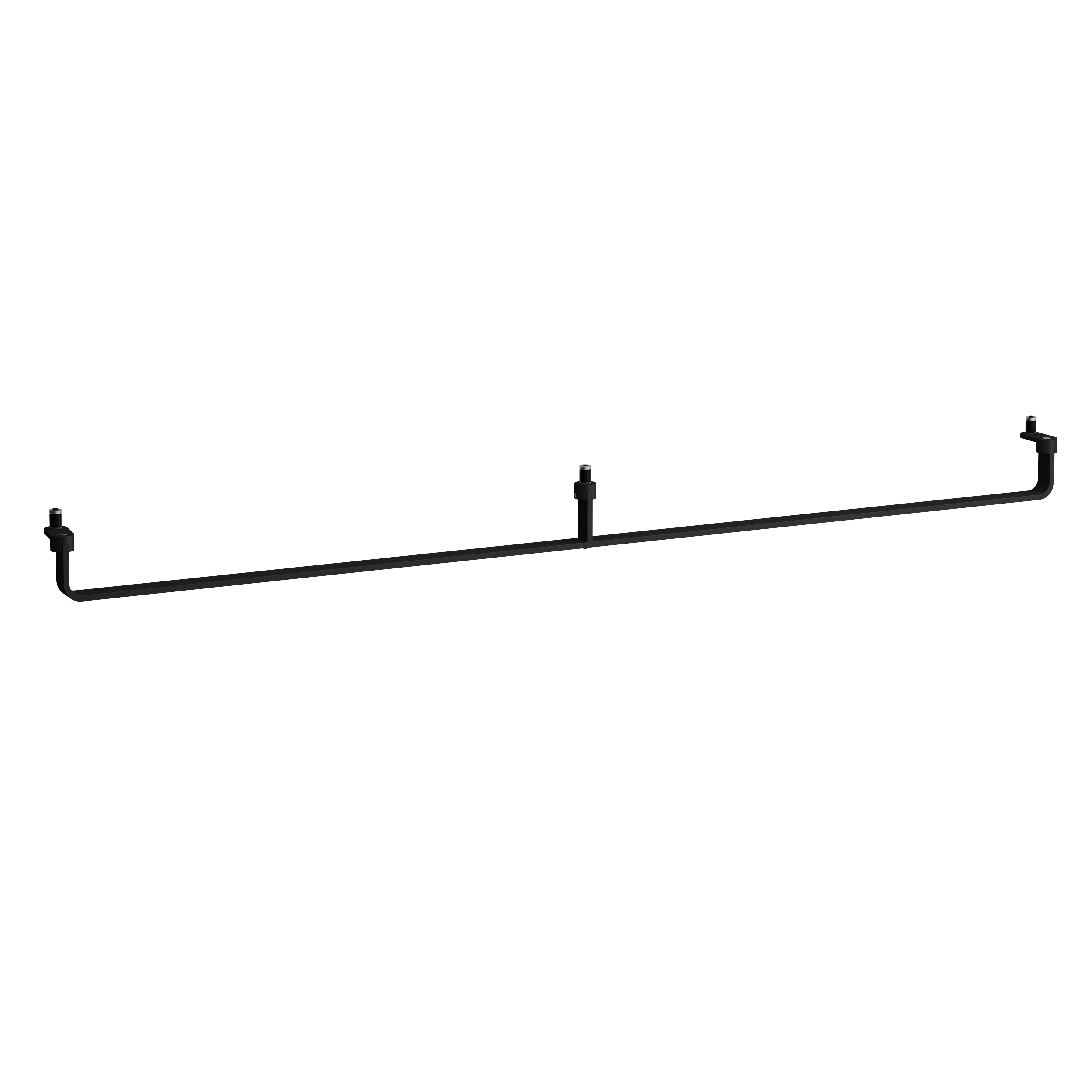 Lani porte-serviettes 1300 mm noir mat 1250x70x55 mm