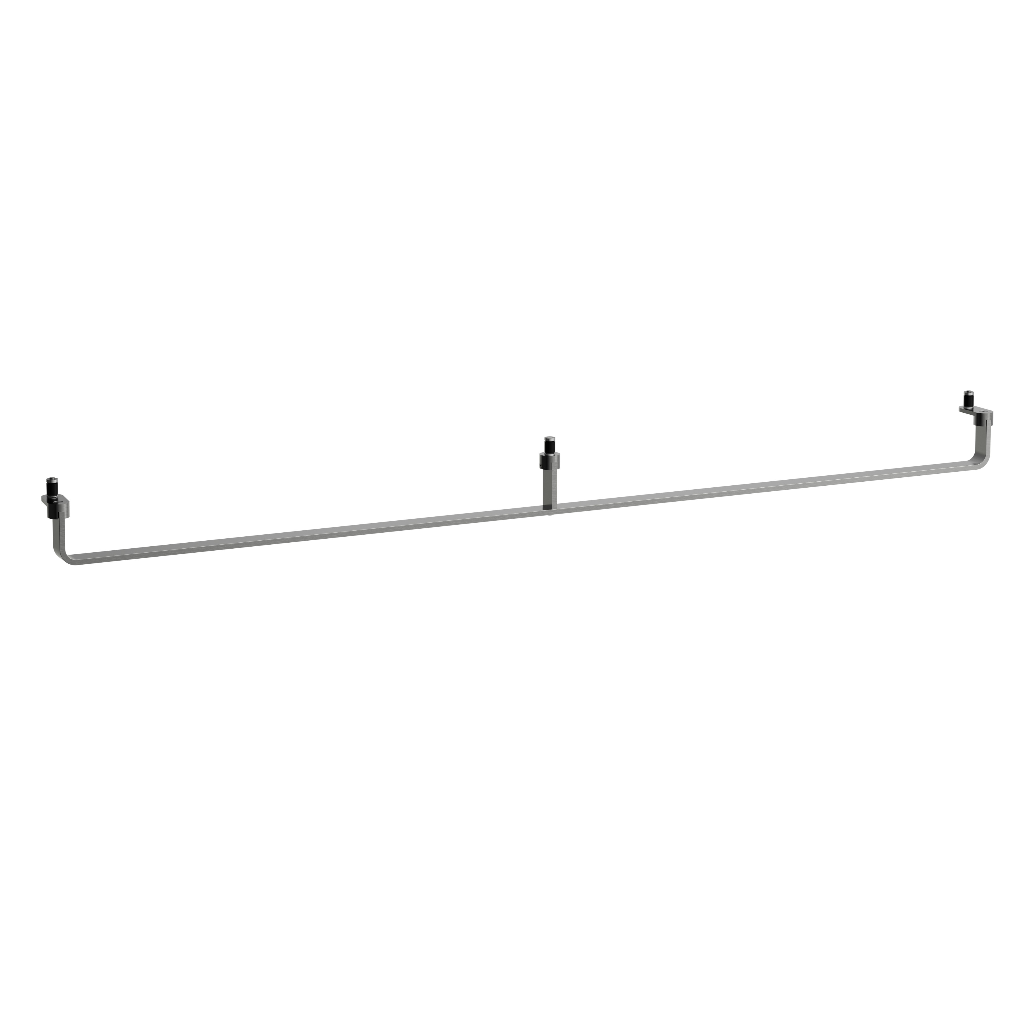 Lani porte-serviettes 1300 mm acier inoxydable brossé 1250x70x55 mm