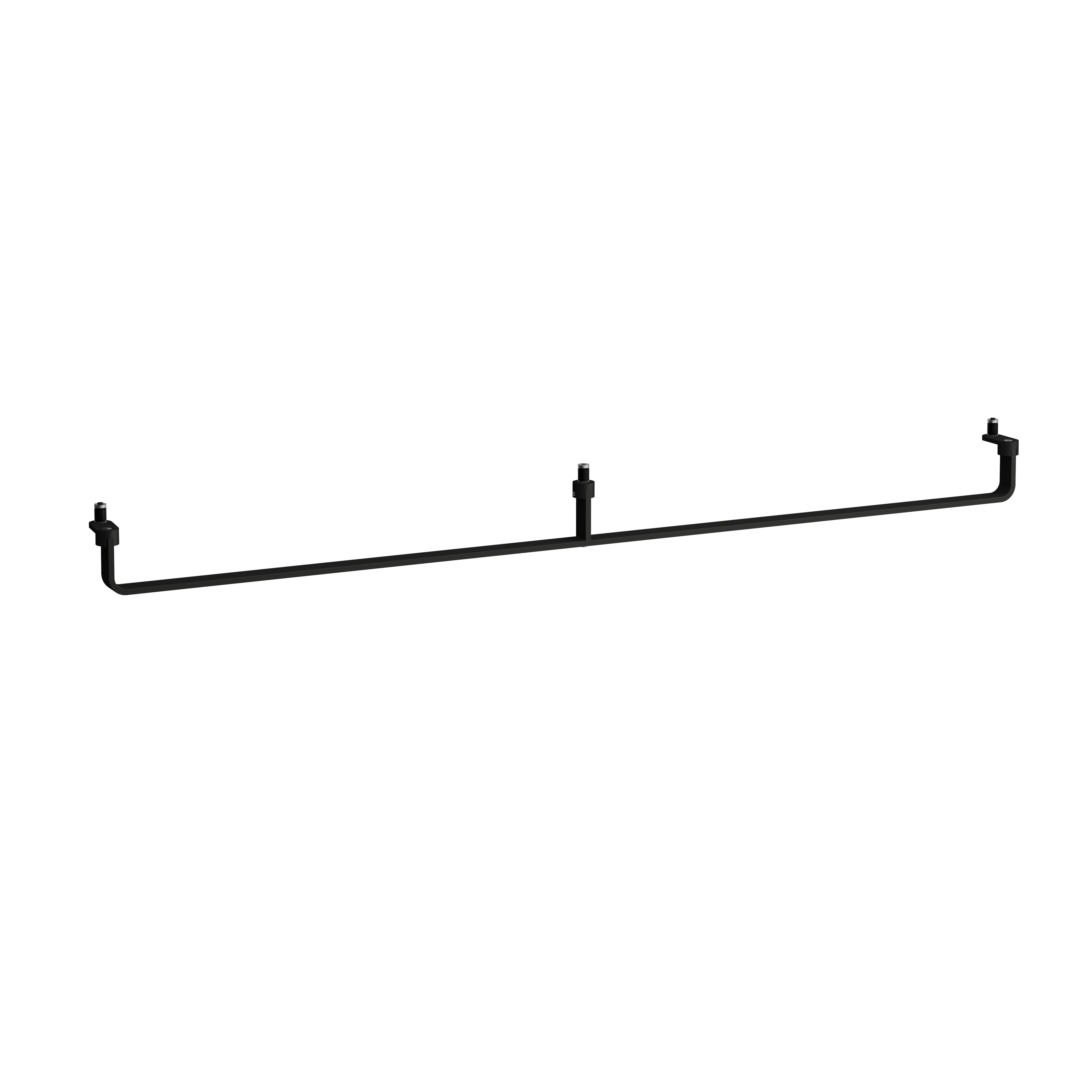 Lani porte-serviettes 1200 mm noir mat 1150x70x55 mm