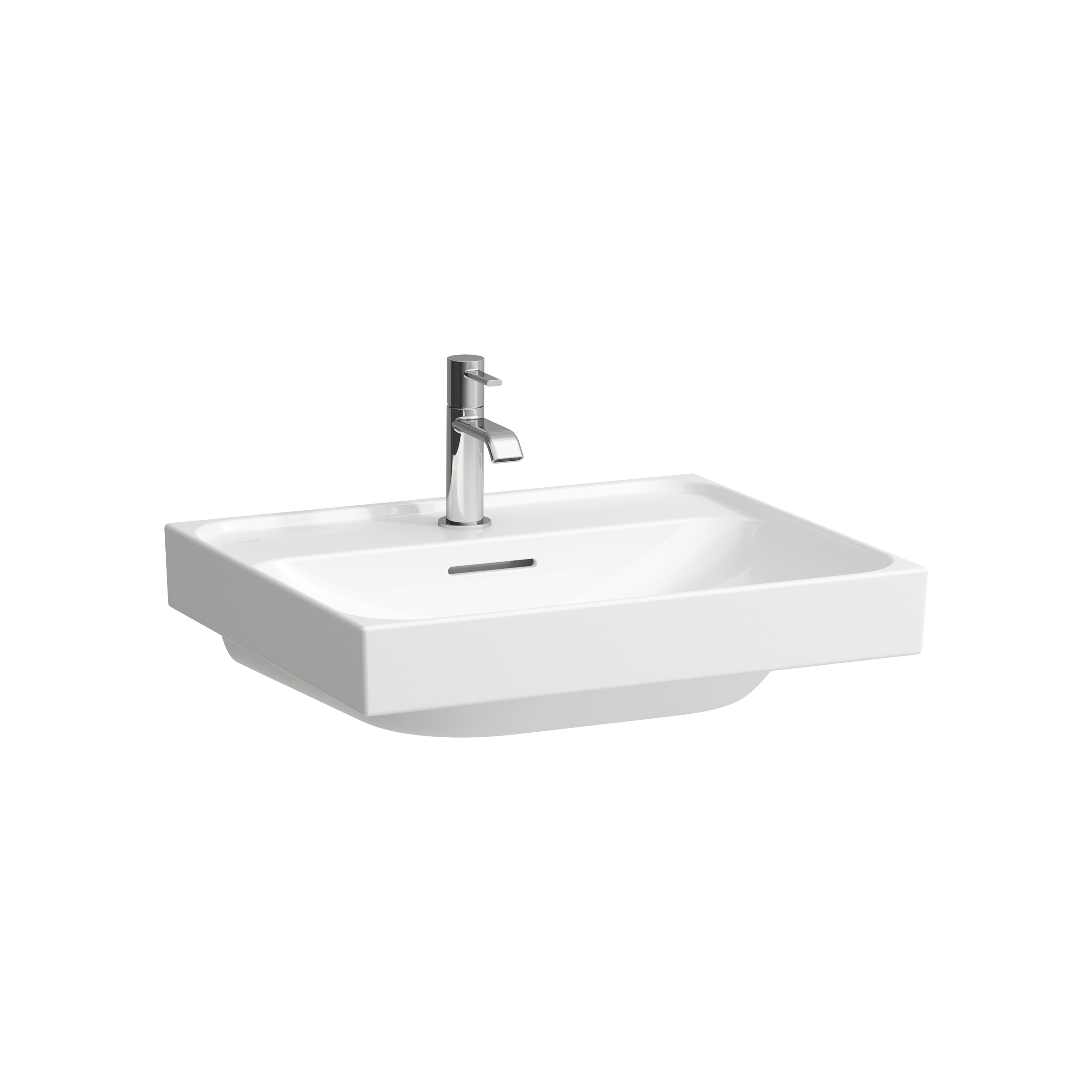 Meda lavabo mural ou à poser sur meuble blanc 550x460x80 mm Meda lavabo mural ou à poser sur meuble blanc 550x460x80 mm