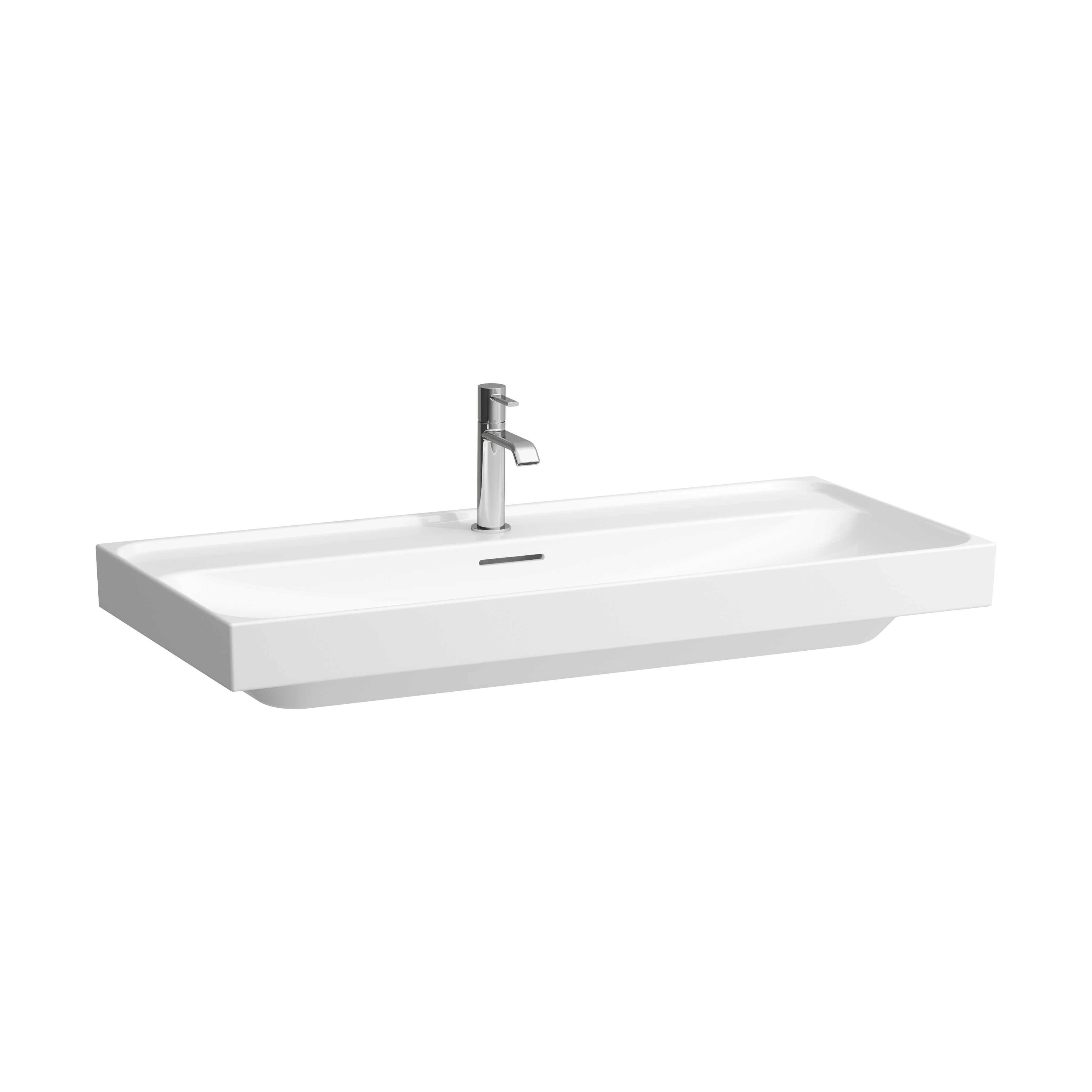 Meda lavabo mural ou à poser sur meuble blanc 1000x460x80 mm Meda lavabo mural ou à poser sur meuble blanc 1000x460x80 mm