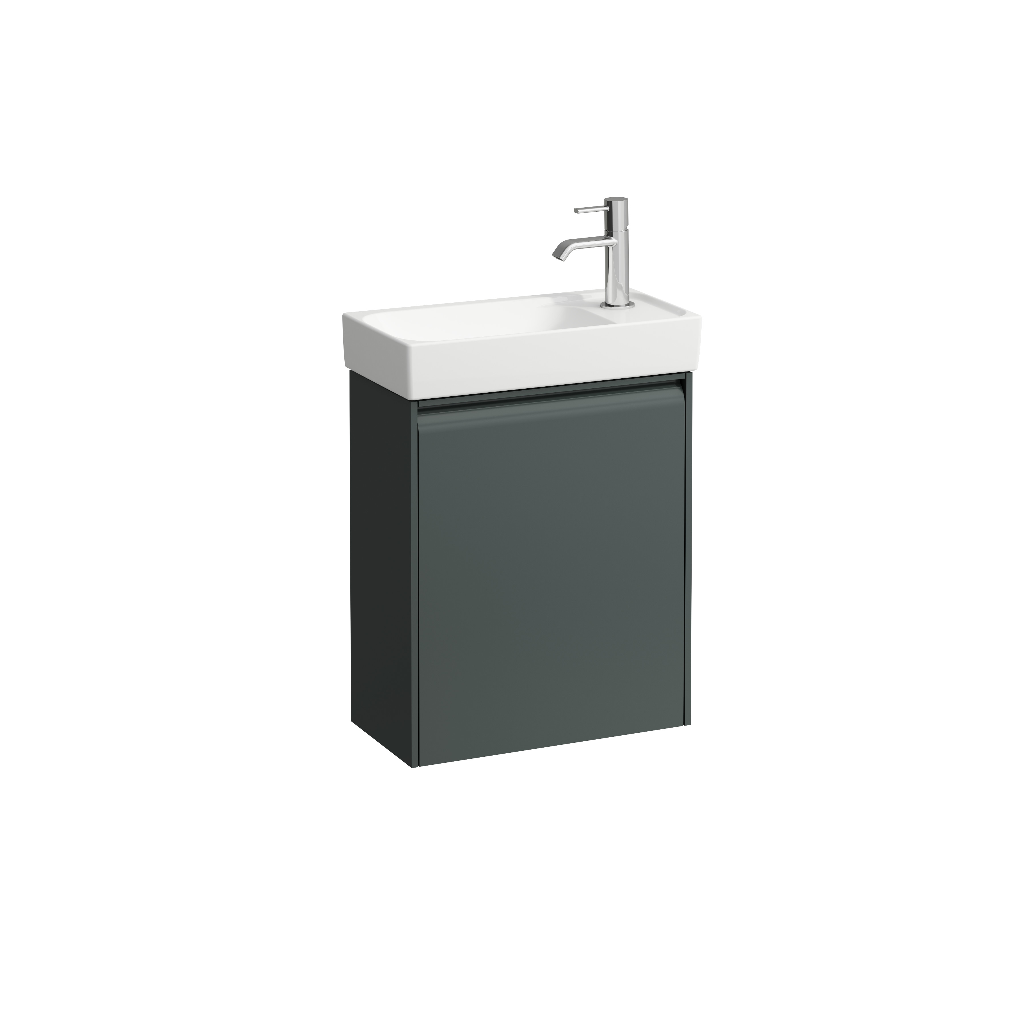 Meda meuble 460 1p charnières à d pr lave-mains 815113 gris traffic 435x220x5