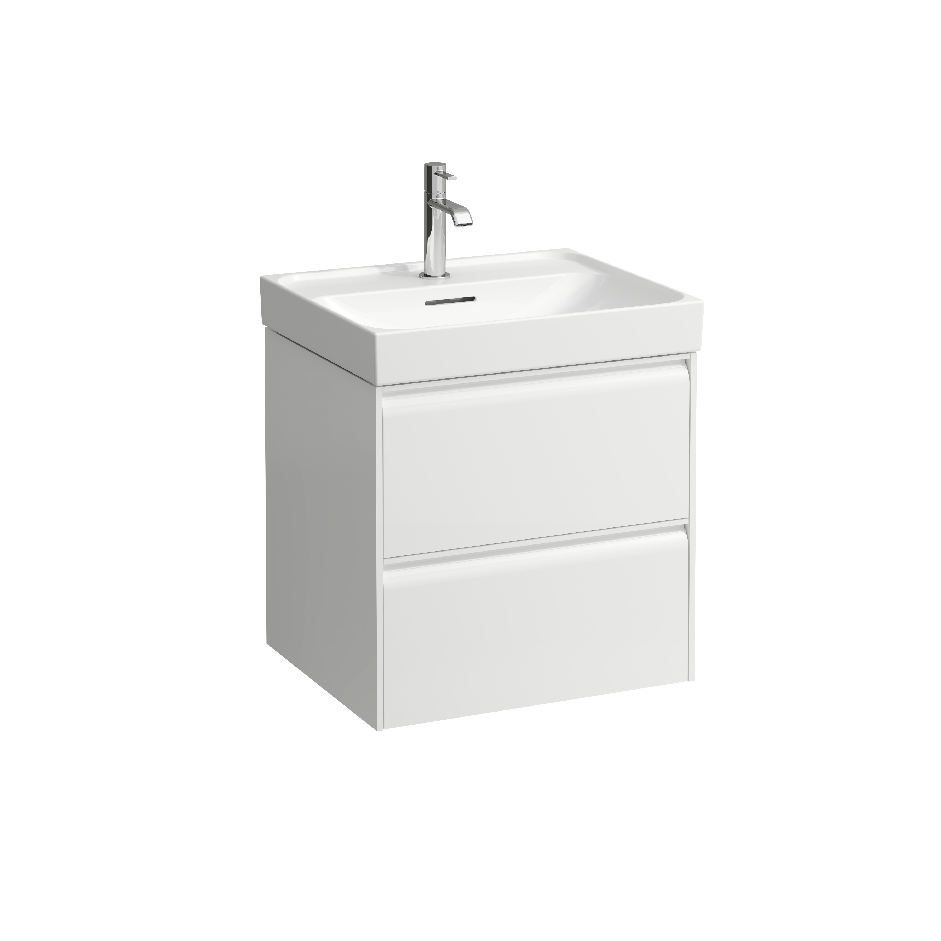 Meda meuble sous lavabo 550 2 tiroirs pour lavabo 810112 blanc mat 535x450x515