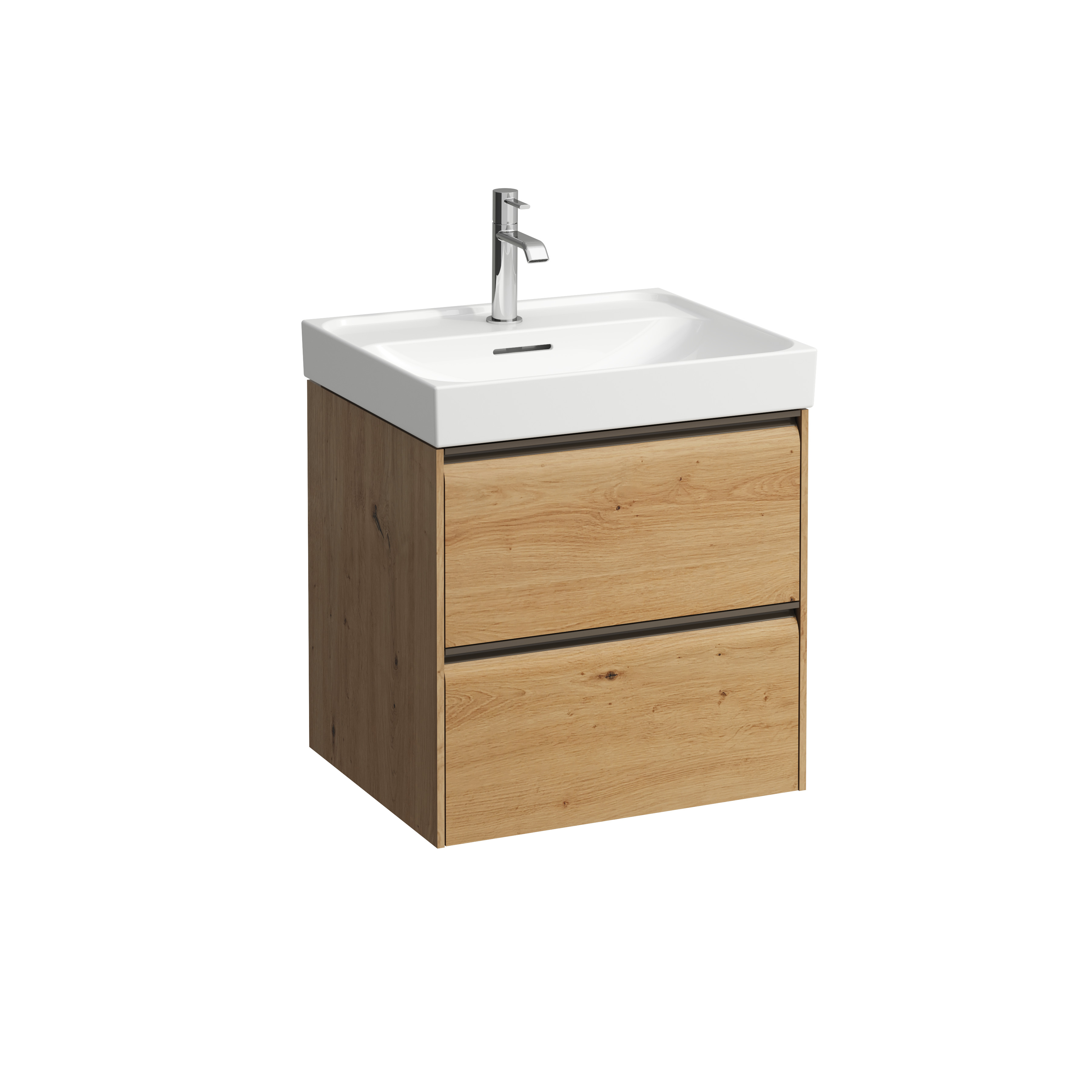 Meda meuble sous lavabo 550 2t pour lavabo 810112 chêne sauvage 535x450x515