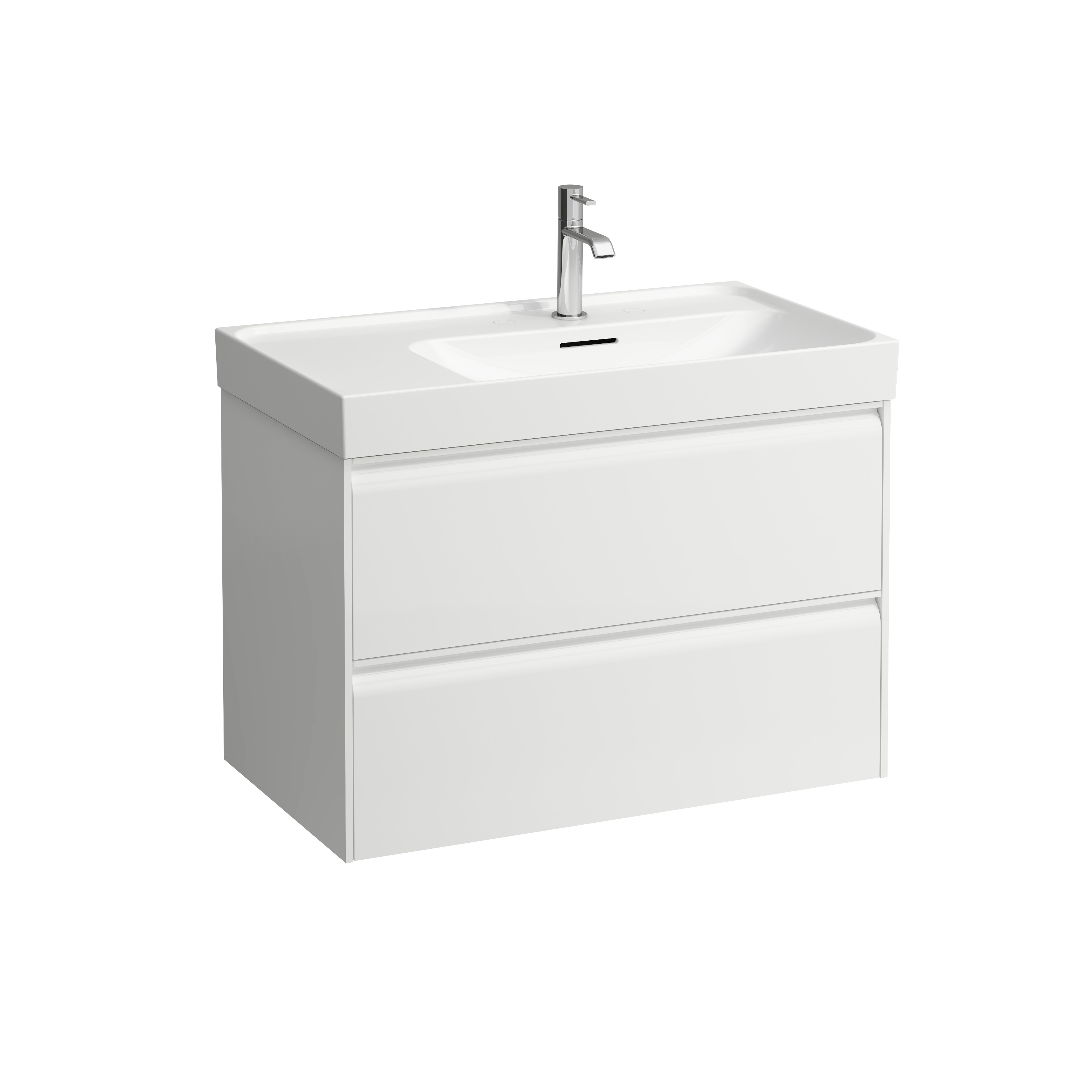 Meda meuble sous lavabo 800 2 tiroirs pour lavabo 817115 blanc mat 785x450x515