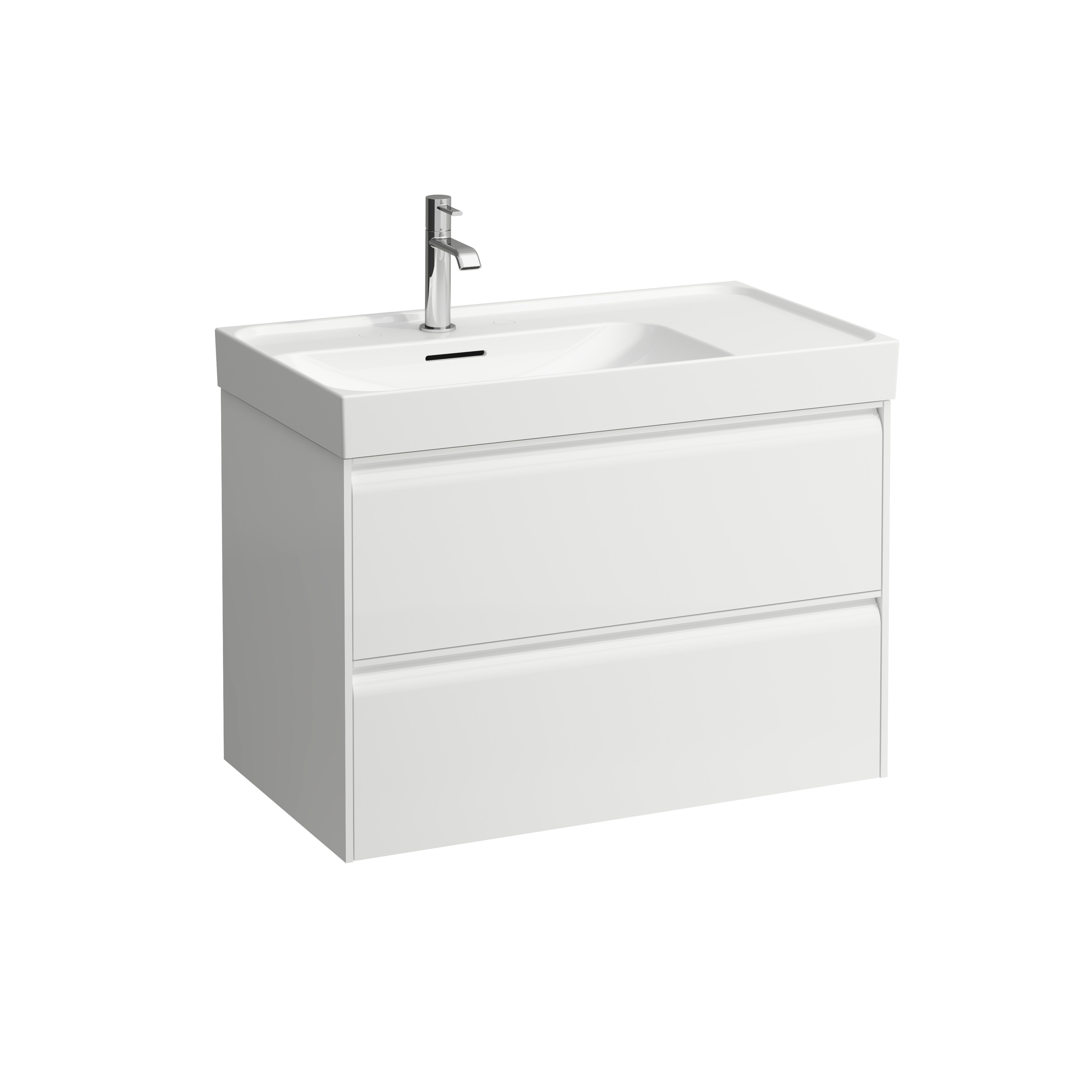 Meda meuble sous lavabo 800 2 tiroirs pour lavabo 817116 blanc mat 785x450x515