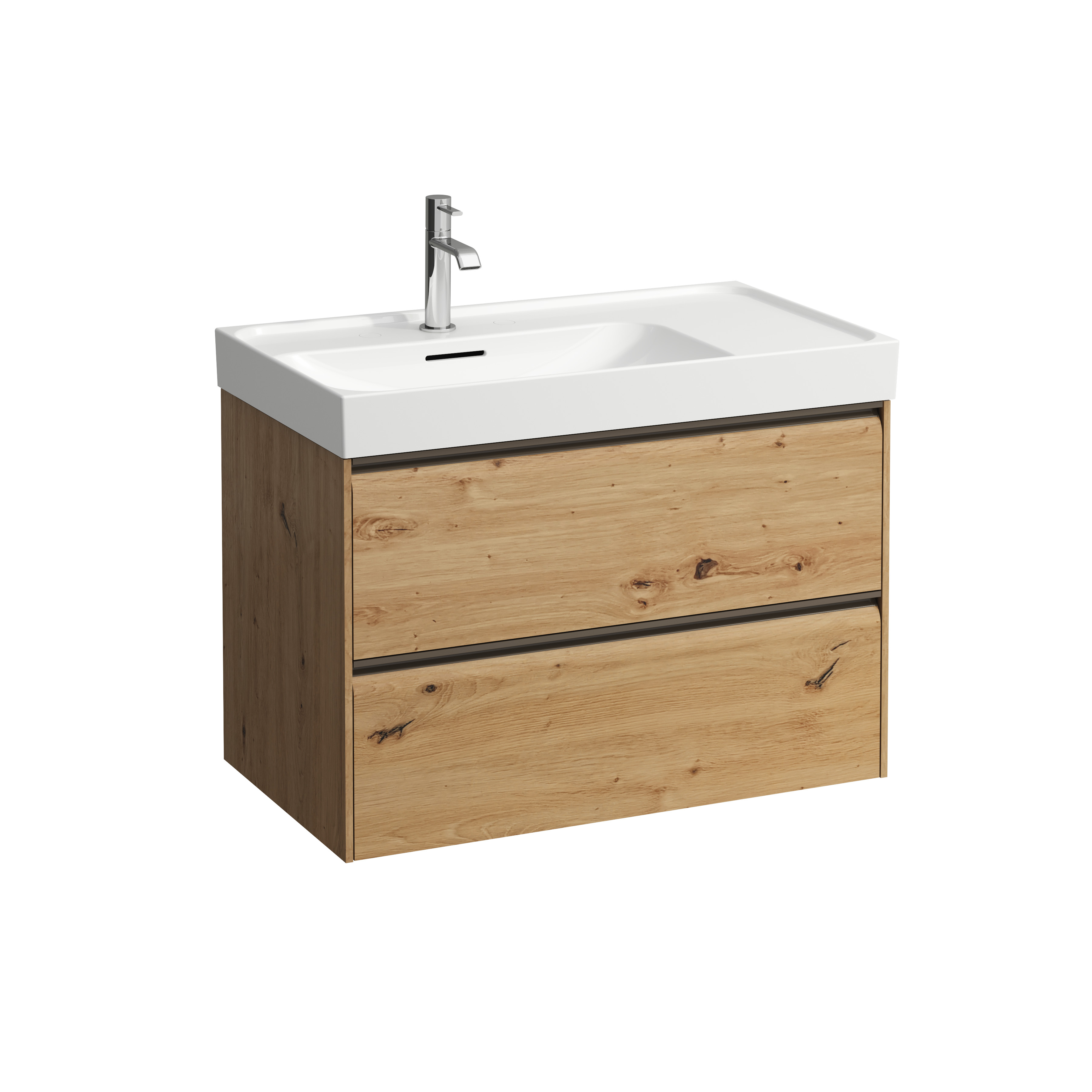 Meda meuble sous lavabo 800 2t pour lavabo 817116 chêne sauvage 785x450x515