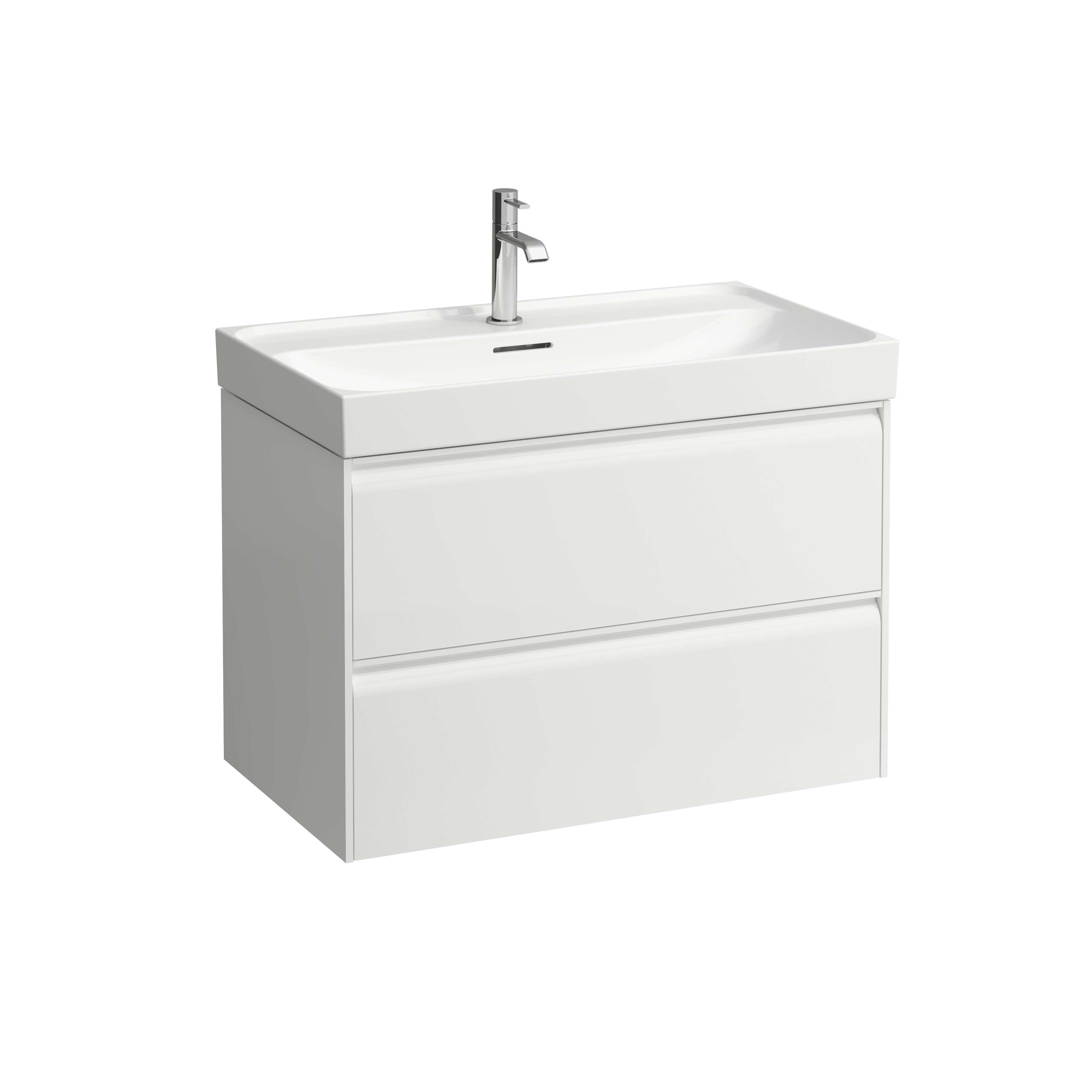 Meda meuble sous lavabo 800 2 tiroirs pour lavabo 810117 blanc mat 785x450x515
