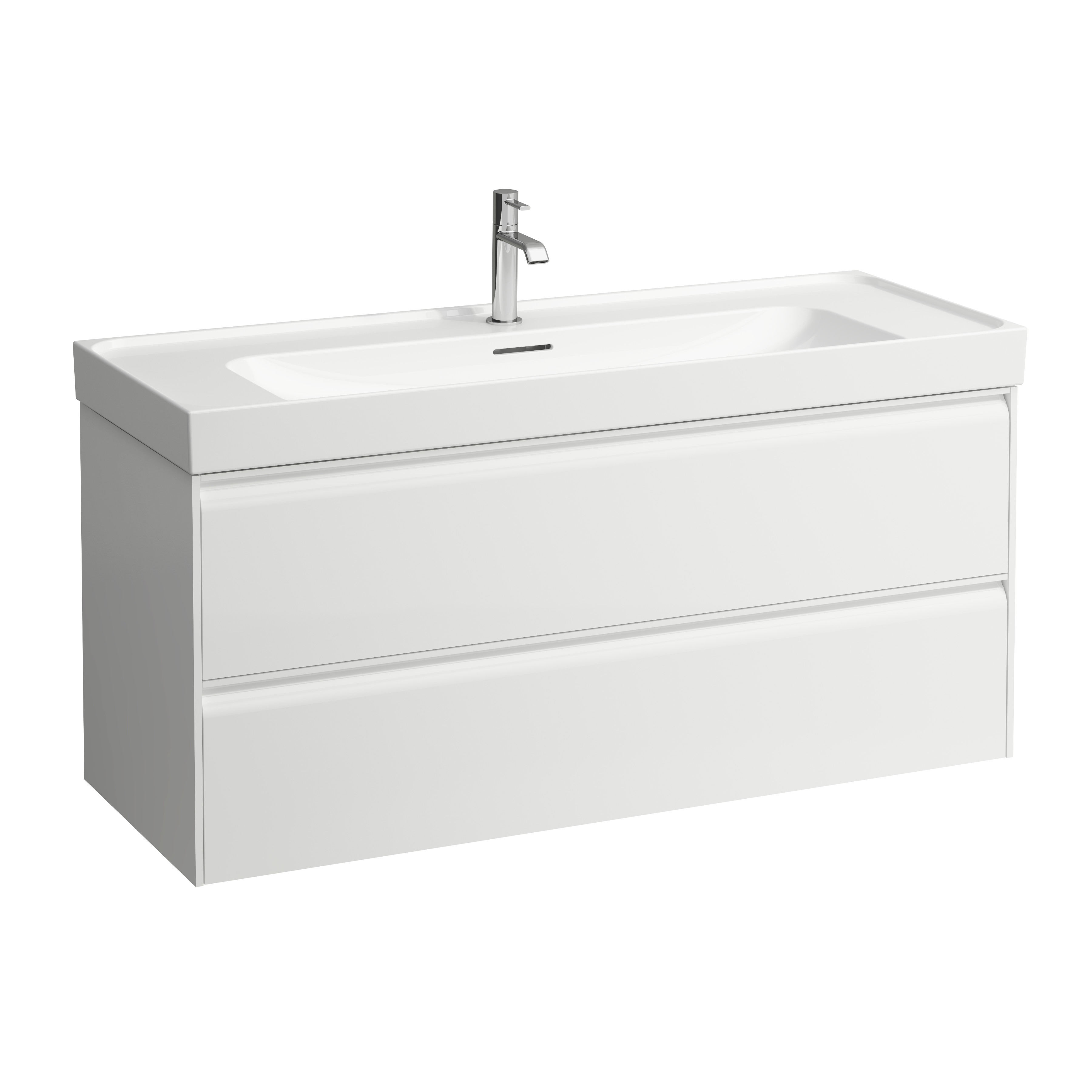 Meda meuble sous lavabo 1200 2t pour lavabo 814111 blanc mat 1180x450x515 mm