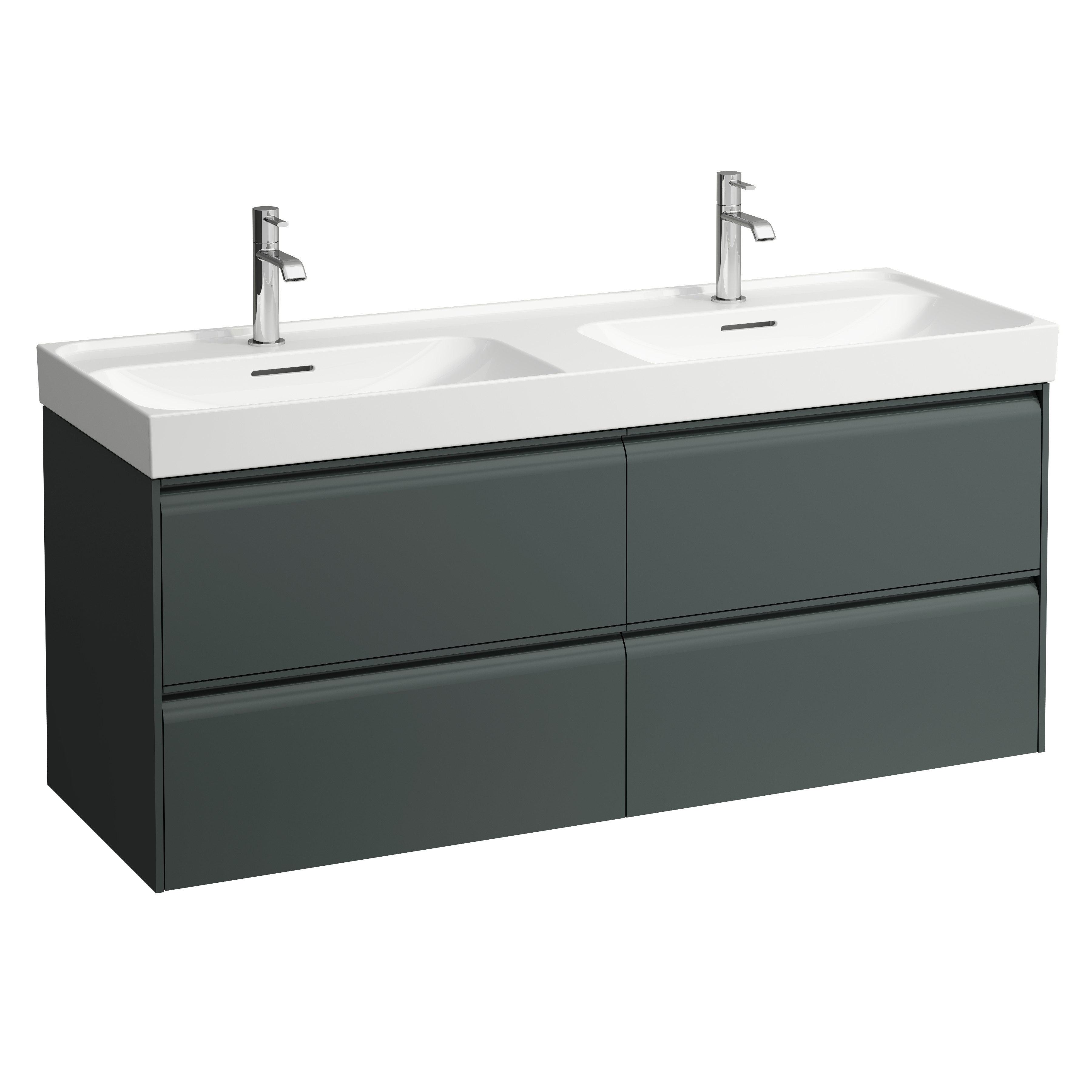Meda meuble sous lavabo 1300 2t pour lavabo 814112 gris traffic 1285x450x515