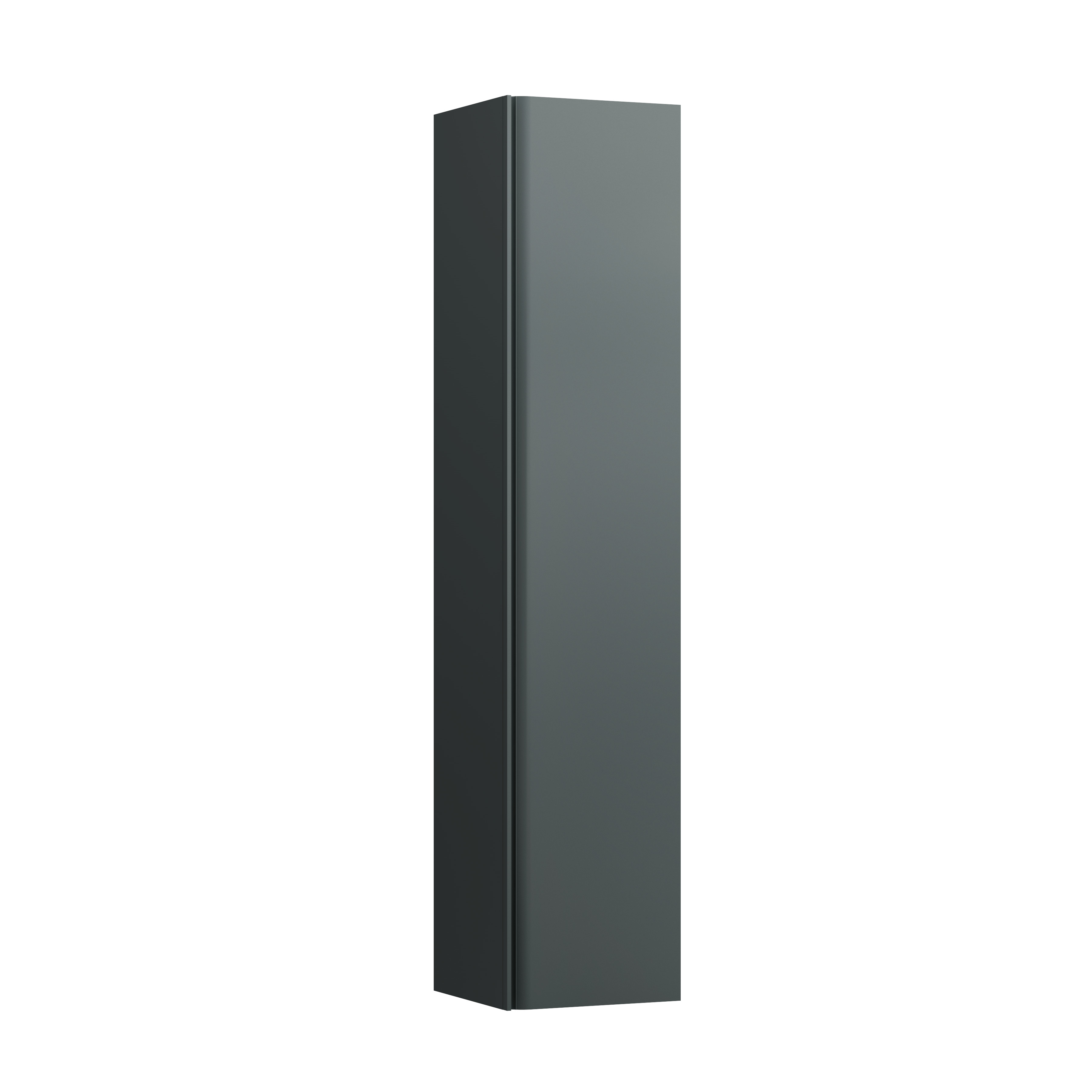 Meda armoire haute 1650 1 porte charnières à droite gris traffic 355x335