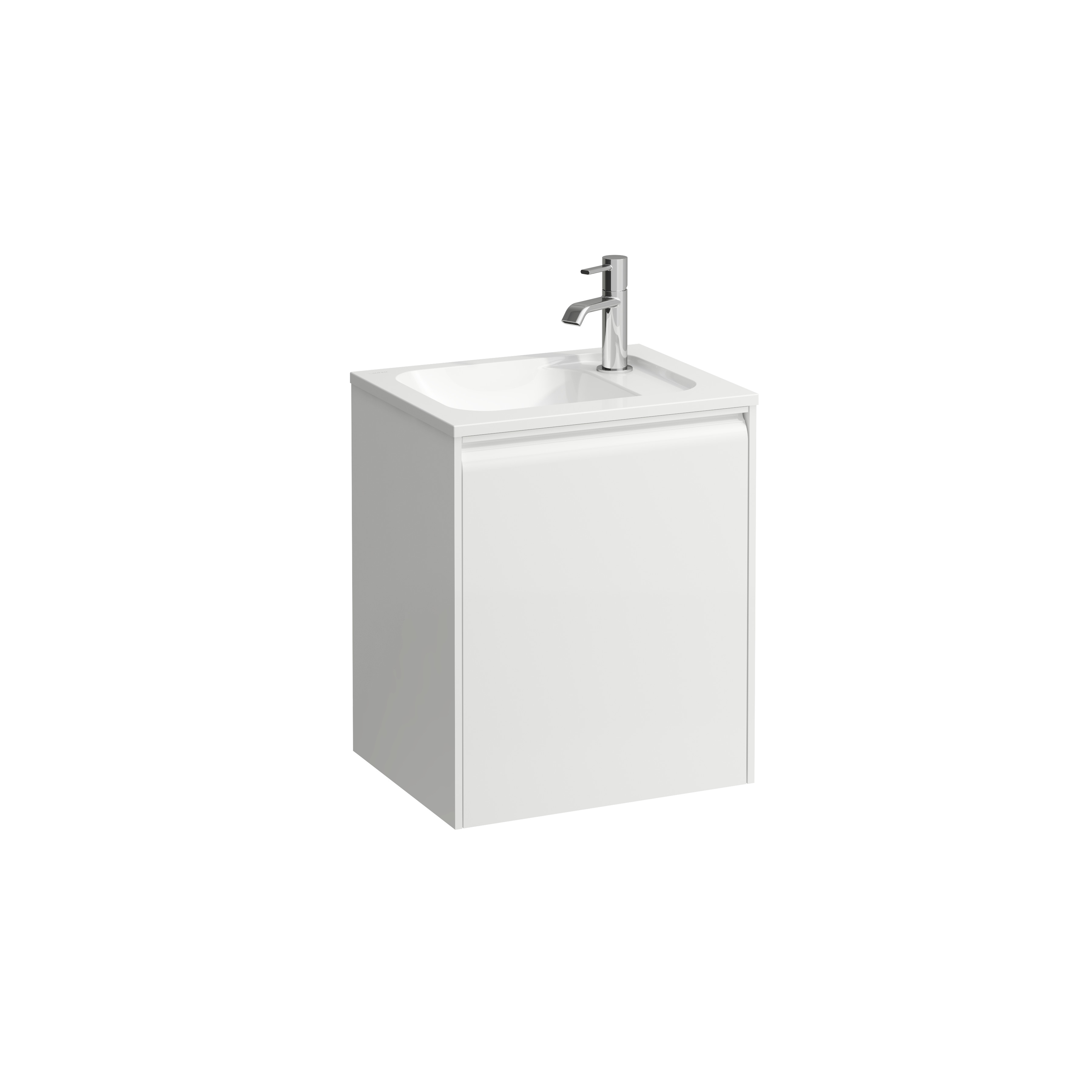 Meda meuble 450 1p charnières à d pour lavabo marbond 814110 blc mat 435x340x51