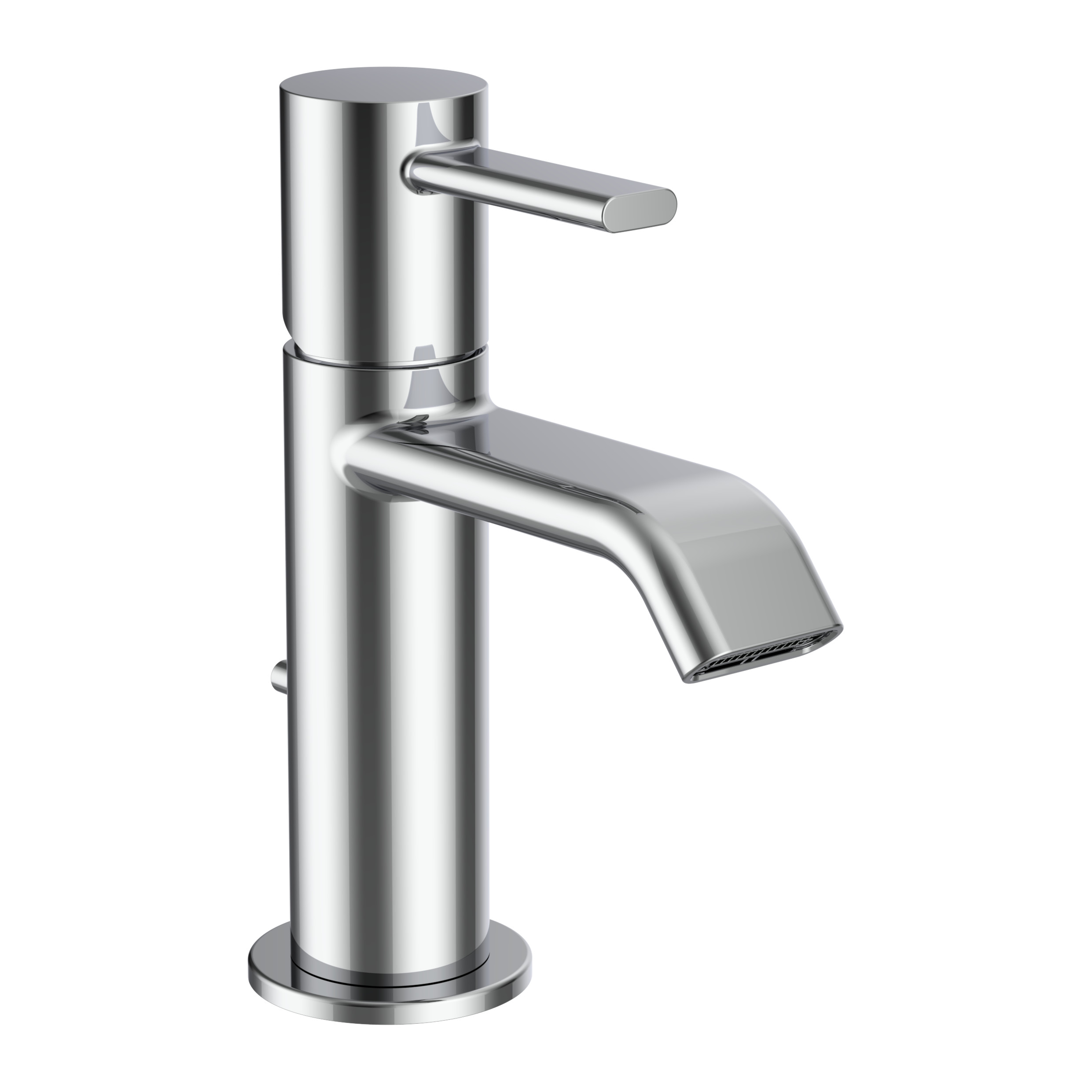 Meda mitigeur de lavabo bec fixe 95 mm avec vidage clic-clac chromé