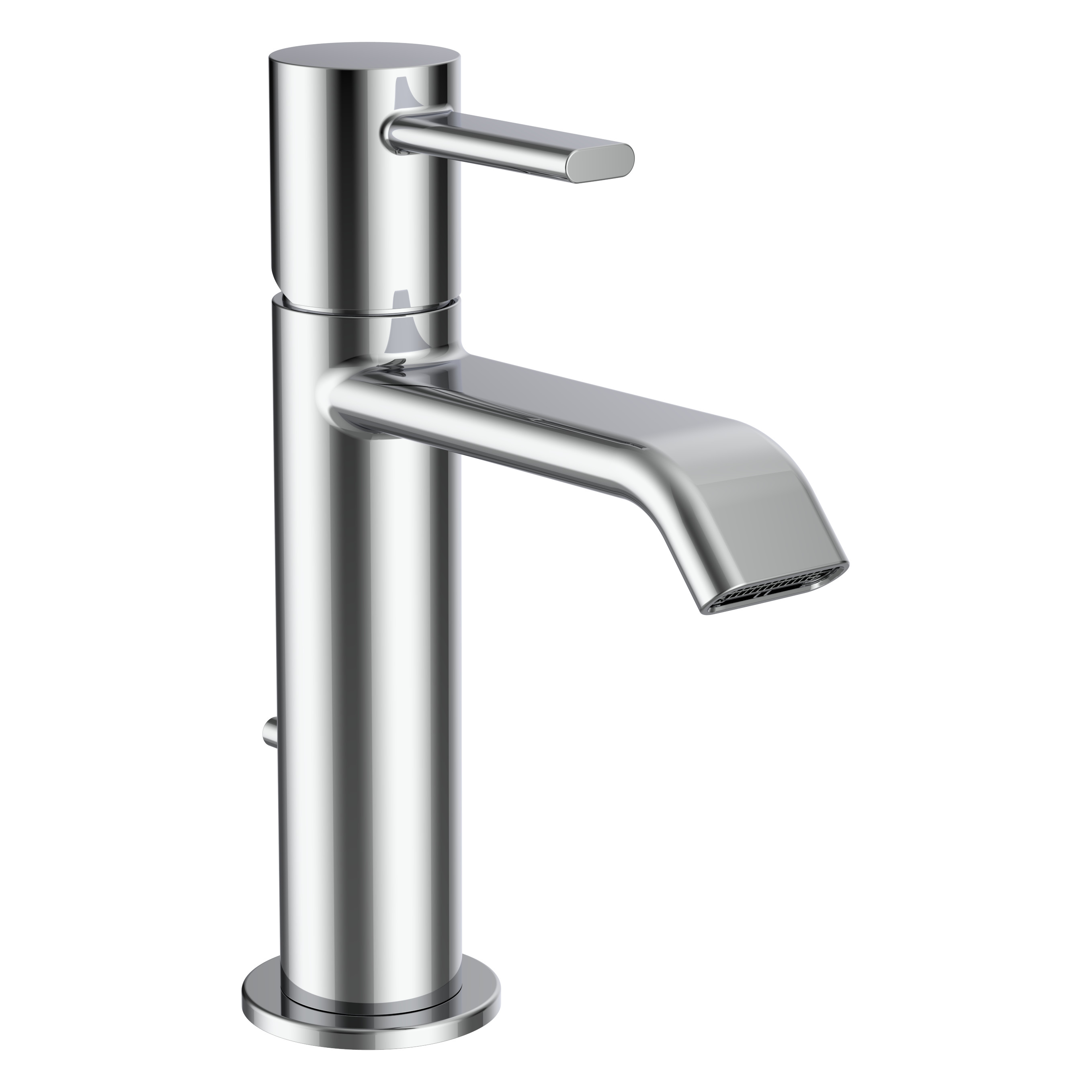 Meda mitigeur de lavabo bec fixe 110 mm avec vidage clic-clac chromé