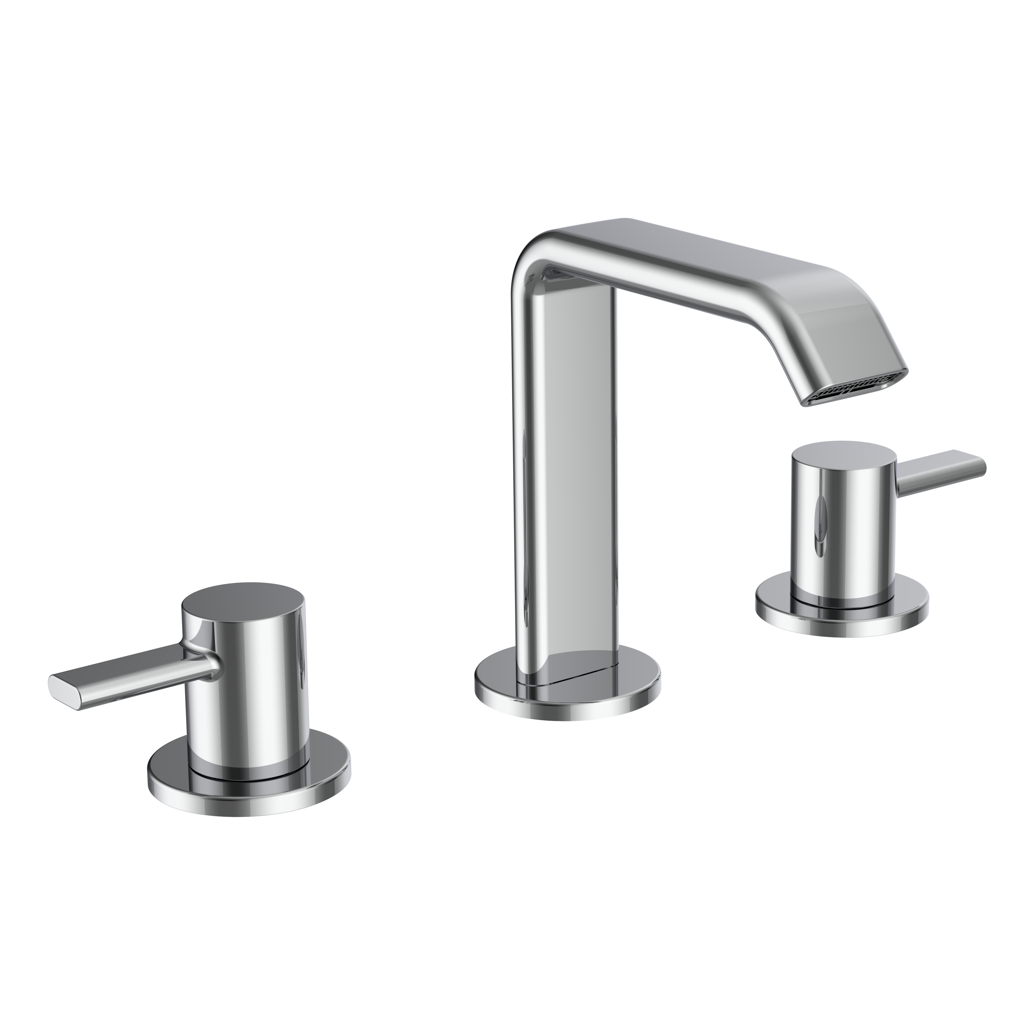 Meda mélangeur de lavabo 3 trous bec fixe 110 mm sans vidage chromé