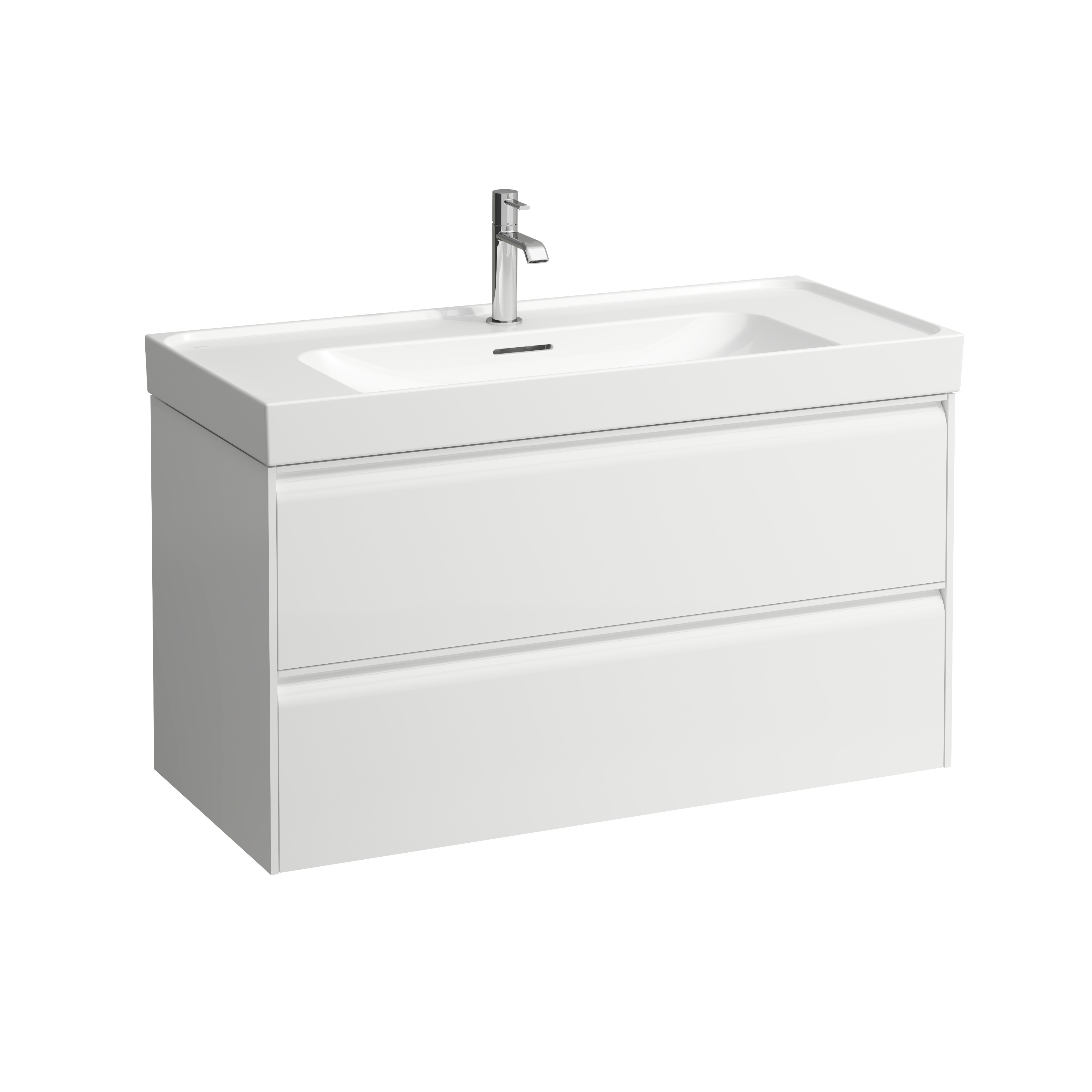 Meda meuble sous lavabo 1000 2t pour lavabo 810119 blanc mat 985x450x515 mm