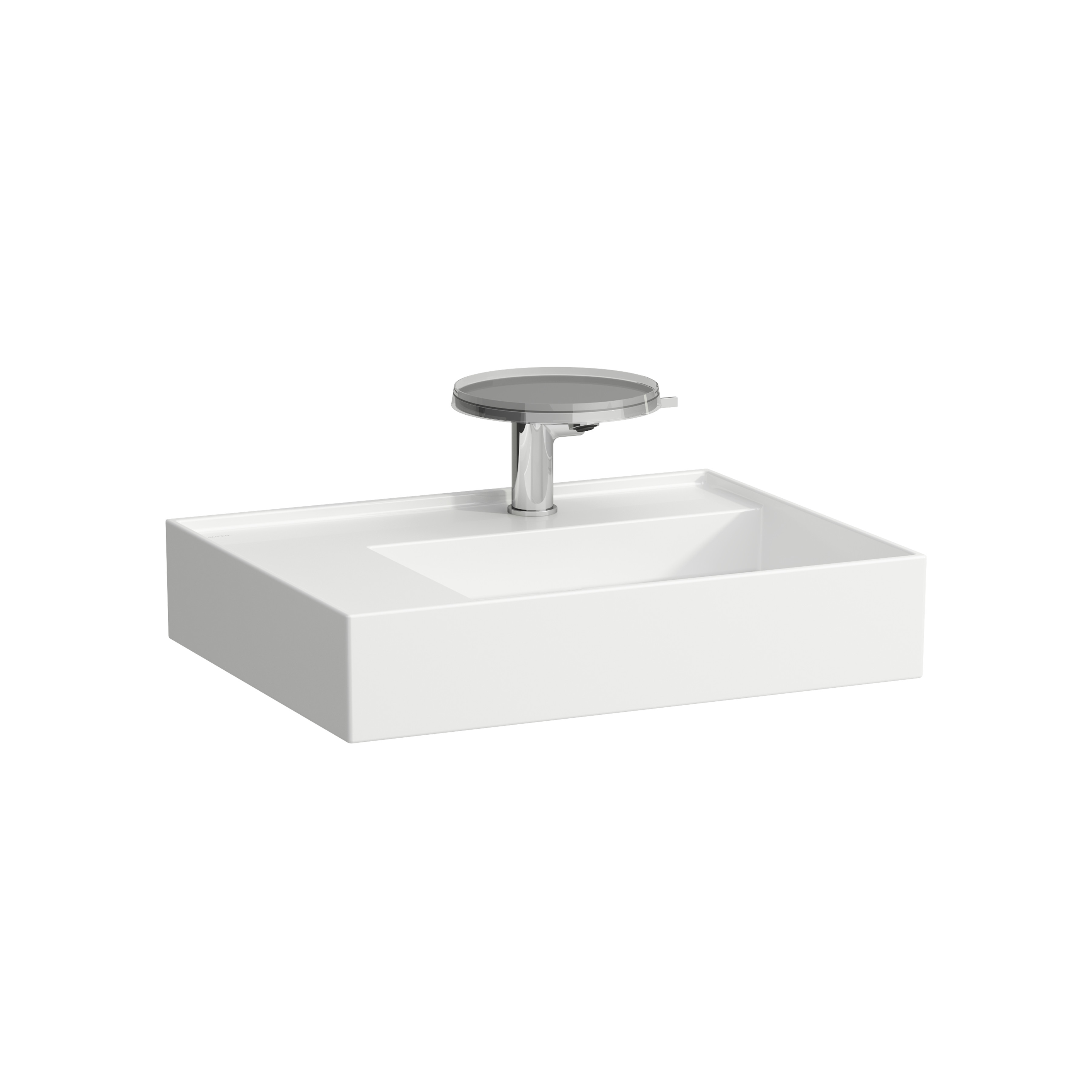 Lavabo asymétrique gauche kartell 60x46 blanc mat Lavabo asymétrique gauche kartell 60x46 blanc mat