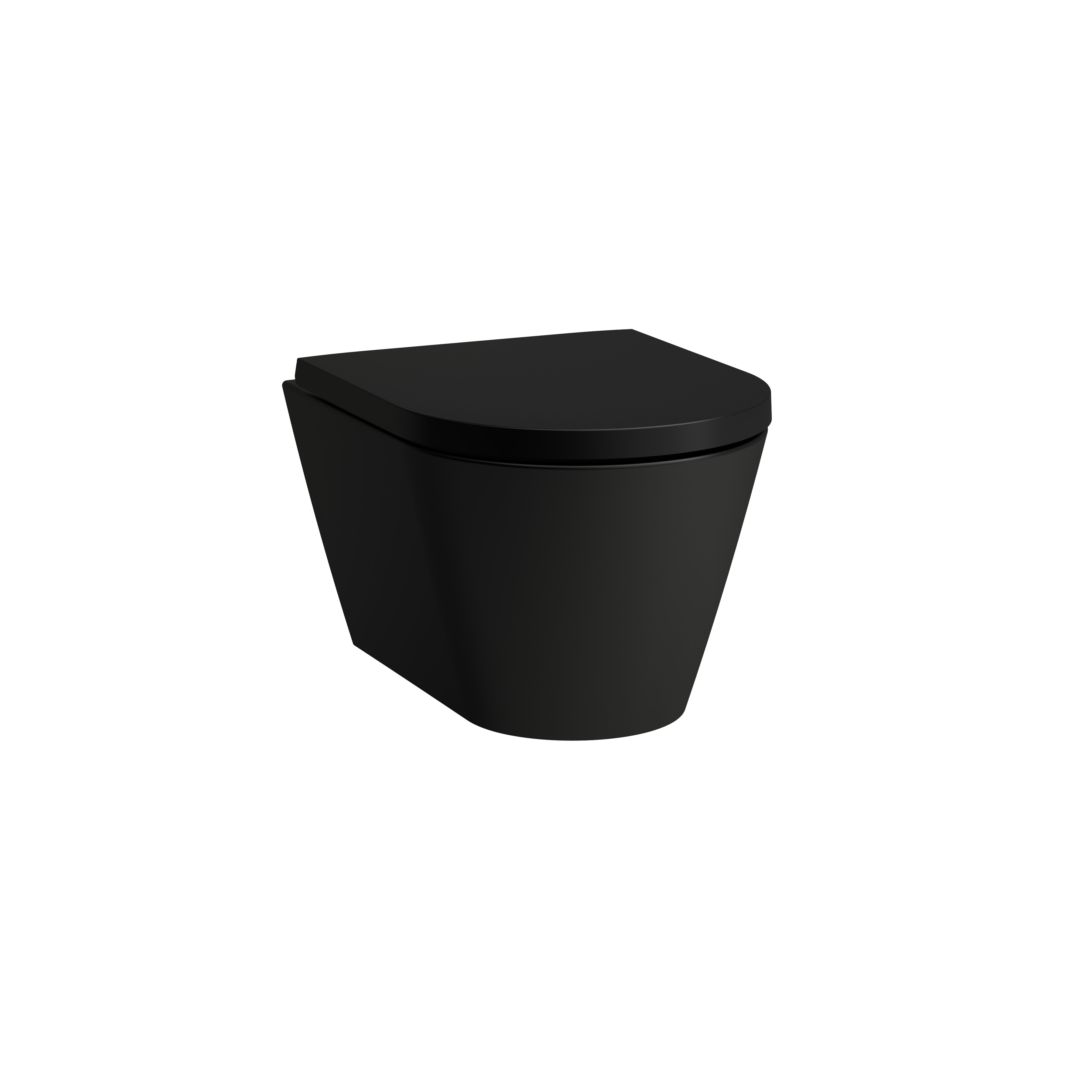 Kartell wc suspendu sans bride 49 noir mat