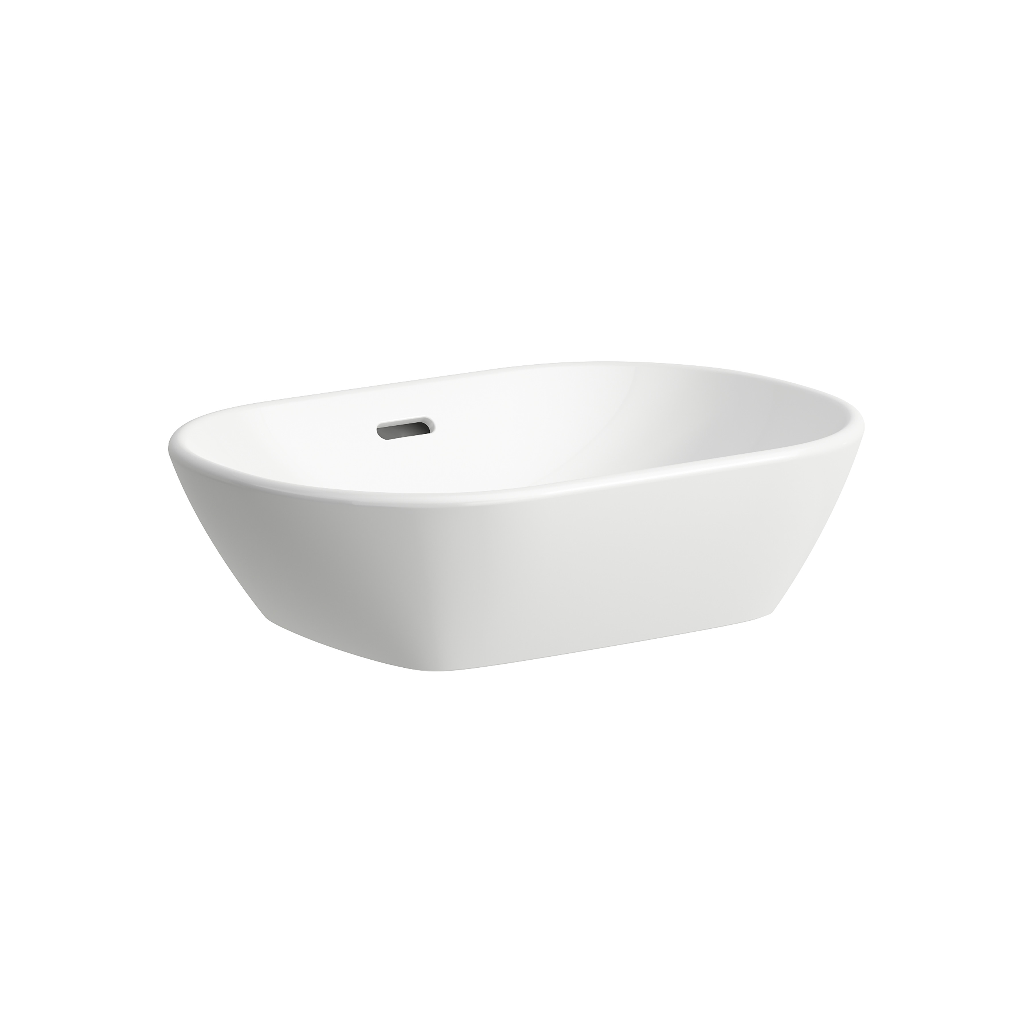 Lua vasque à poser ovale non percé 500x350x135 mm blanc Lua vasque à poser ovale non percé 500x350x135 mm blanc