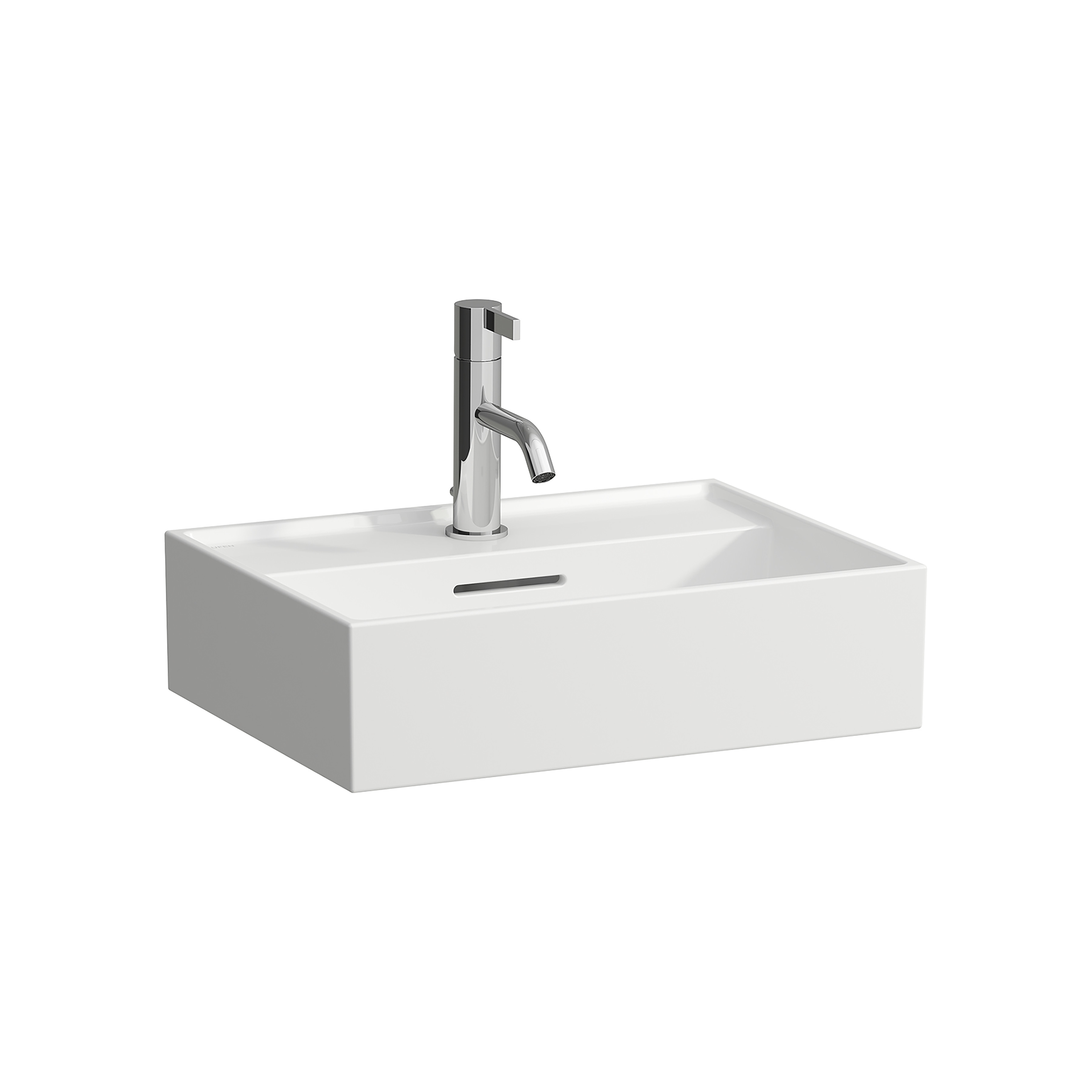Kartell laufen lavabo mural ou à poser sur meuble non percé 450x340x120mm blanc