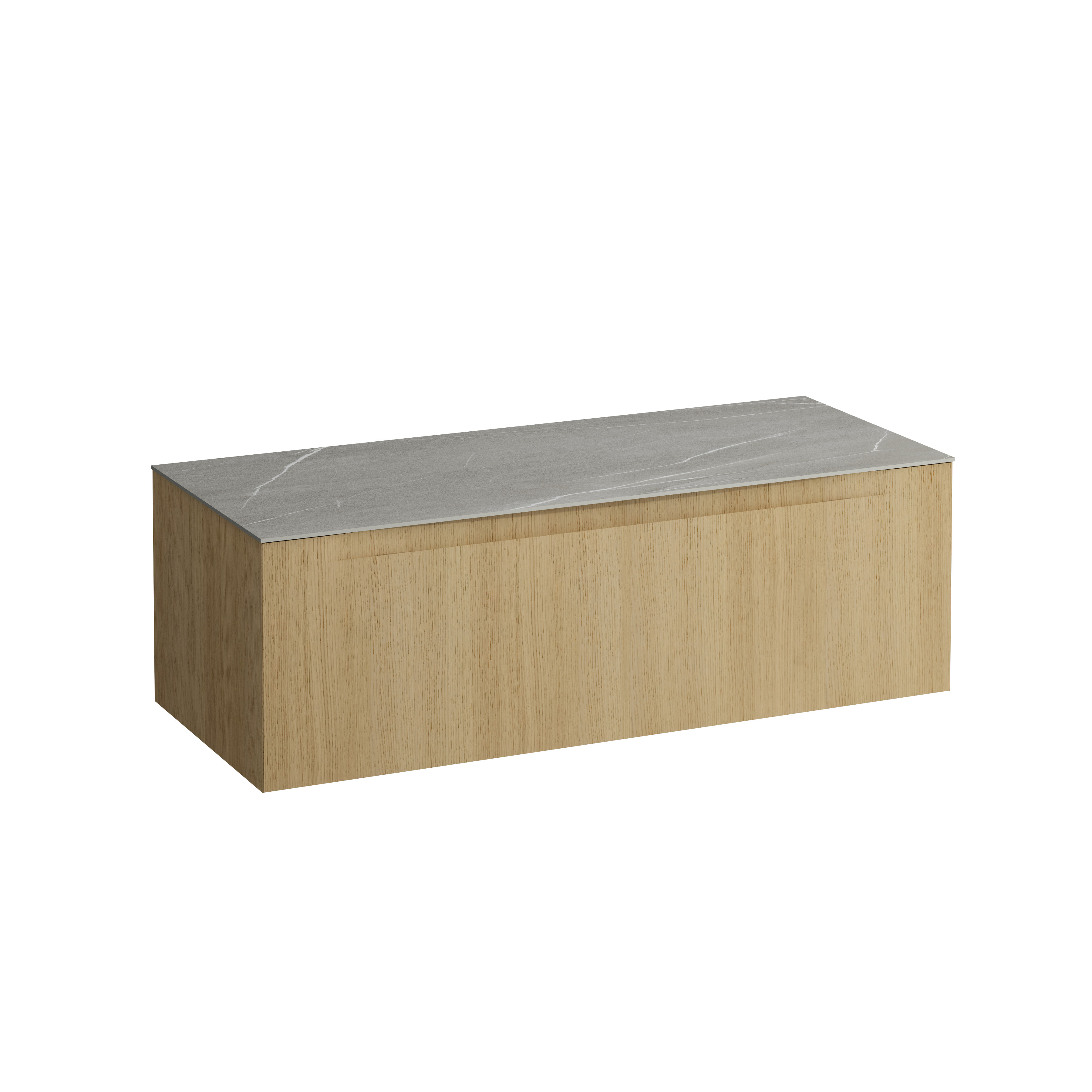Arun meuble 1200 1t sans découpe plan piasentina grigio chêne clair