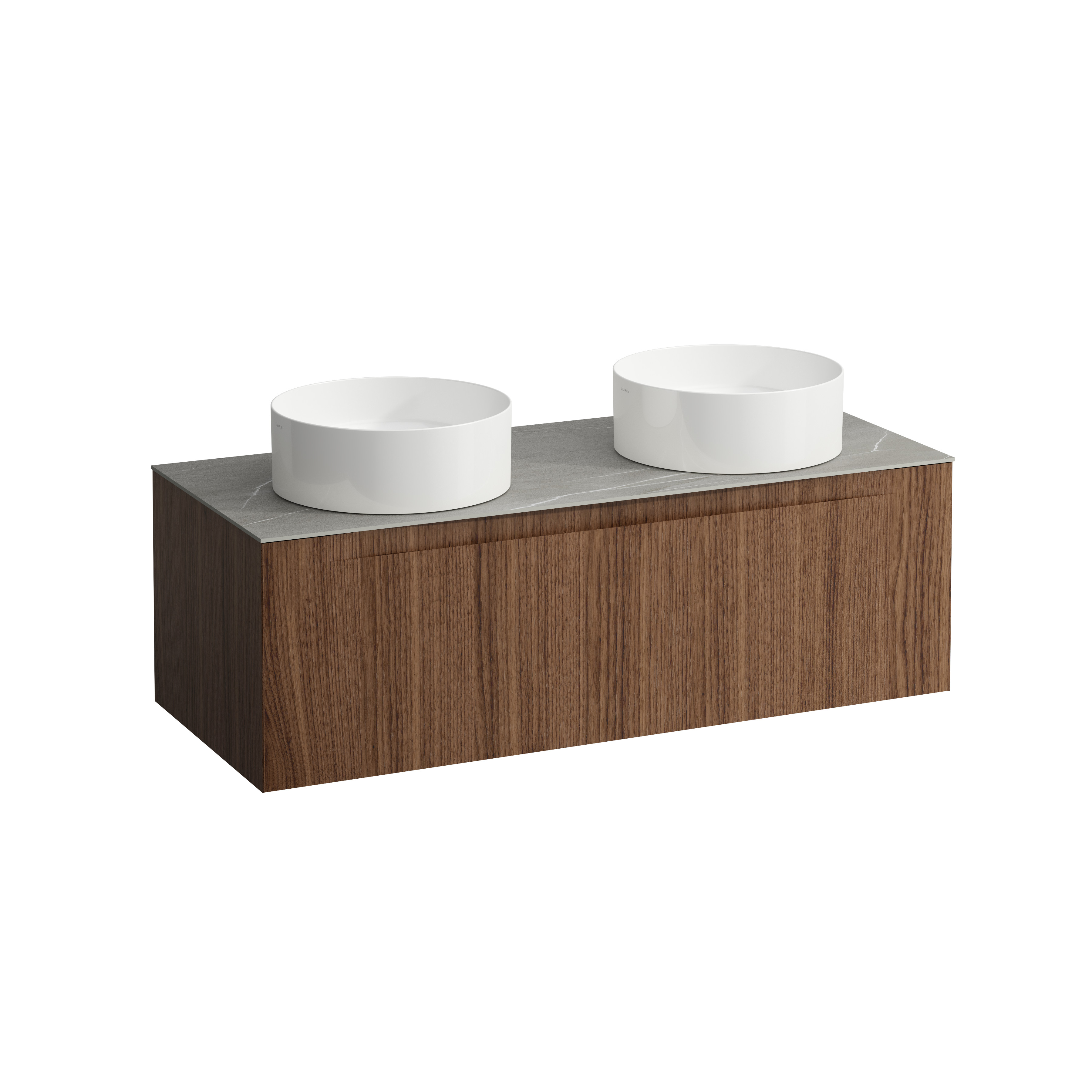 Arun 1200 1t déc à gche et à dte plan piasentina grigio noce canaletto/verre b