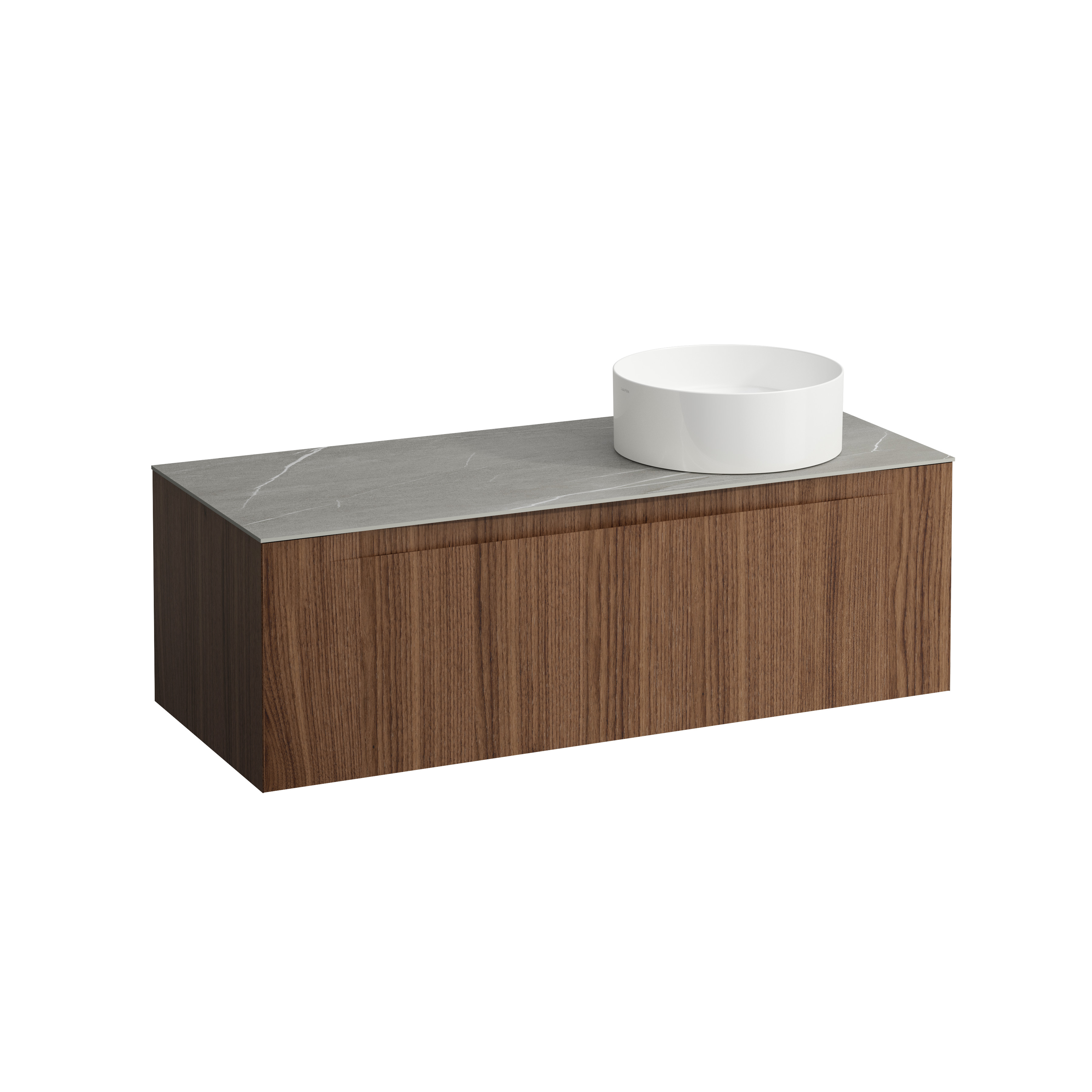 Arun 1200 1t découpe à dte plan piasentina grigio noce canaletto/verre b