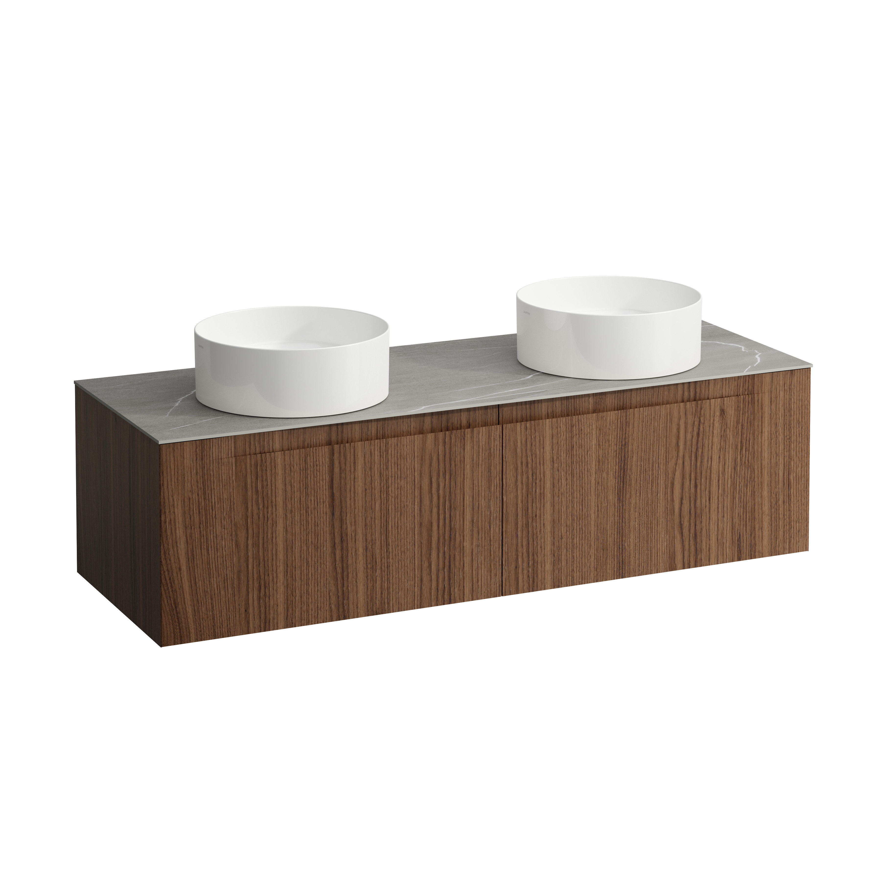 Arun 1400 2t déc à gche et à dte plan piasentina grigio noce canaletto/verre b