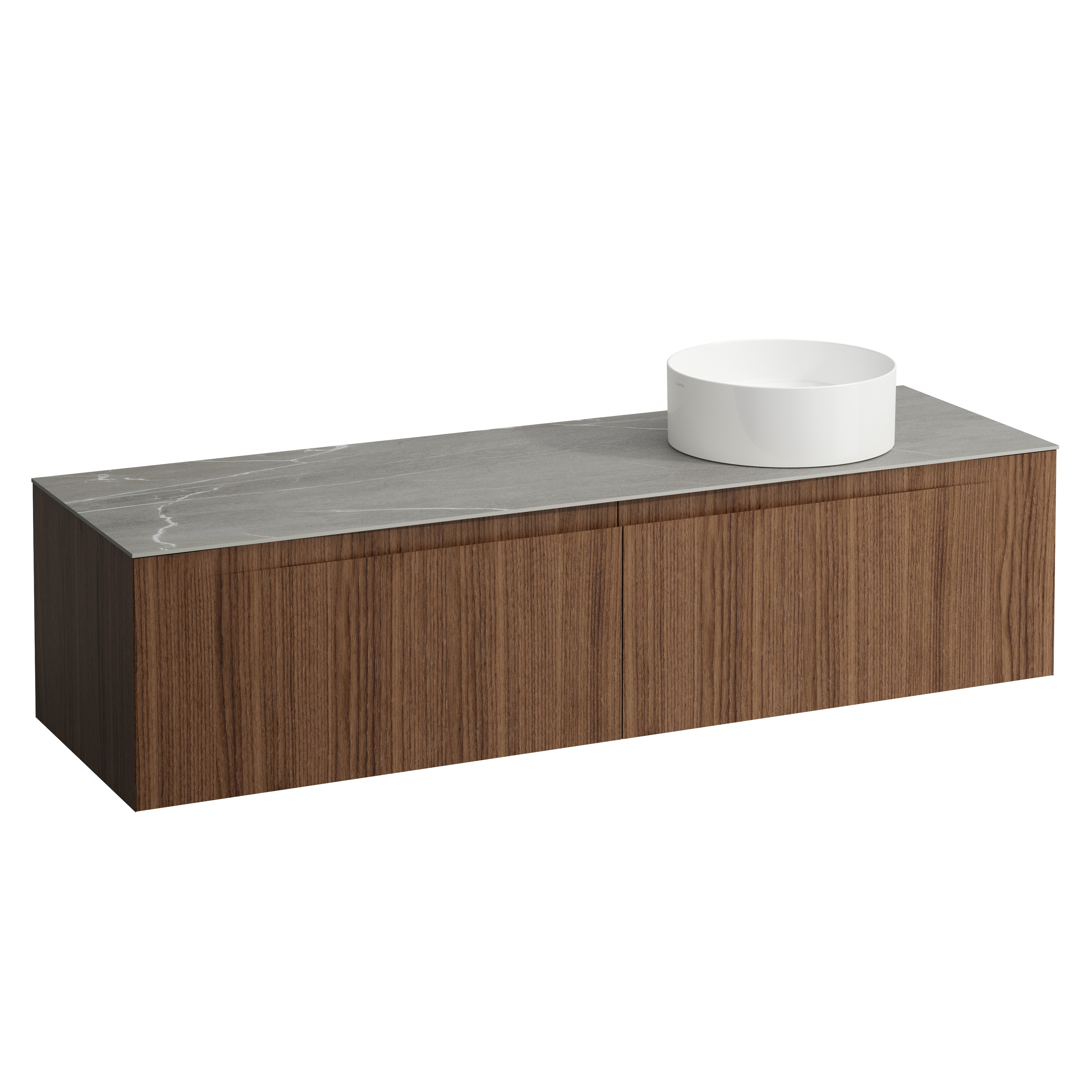 Arun 1600 2t découpe à dte plan piasentina grigio noce canaletto/verre b