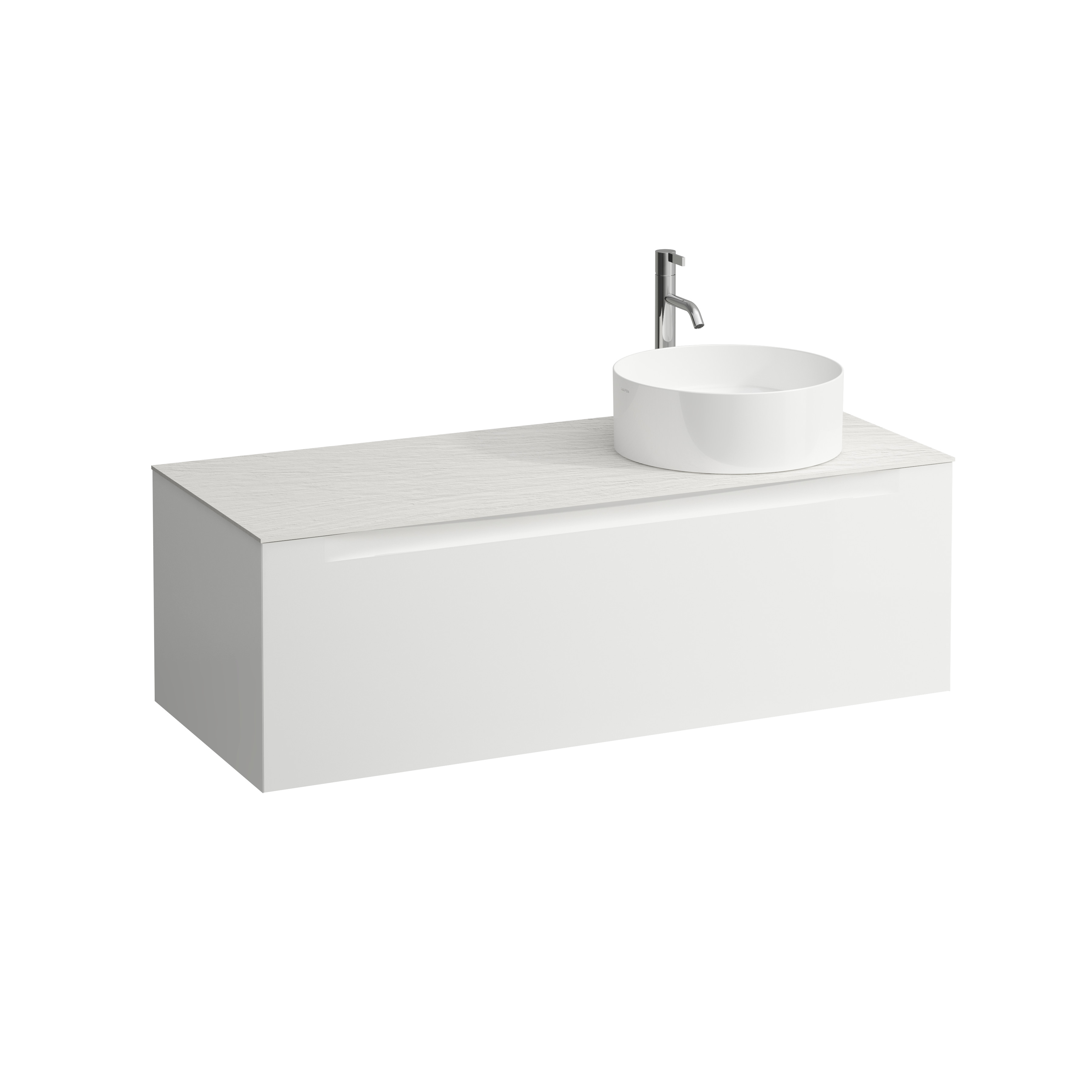 Arun 1200 1t avec découpe à dte plan ardesia bianca percé 1t multicolour