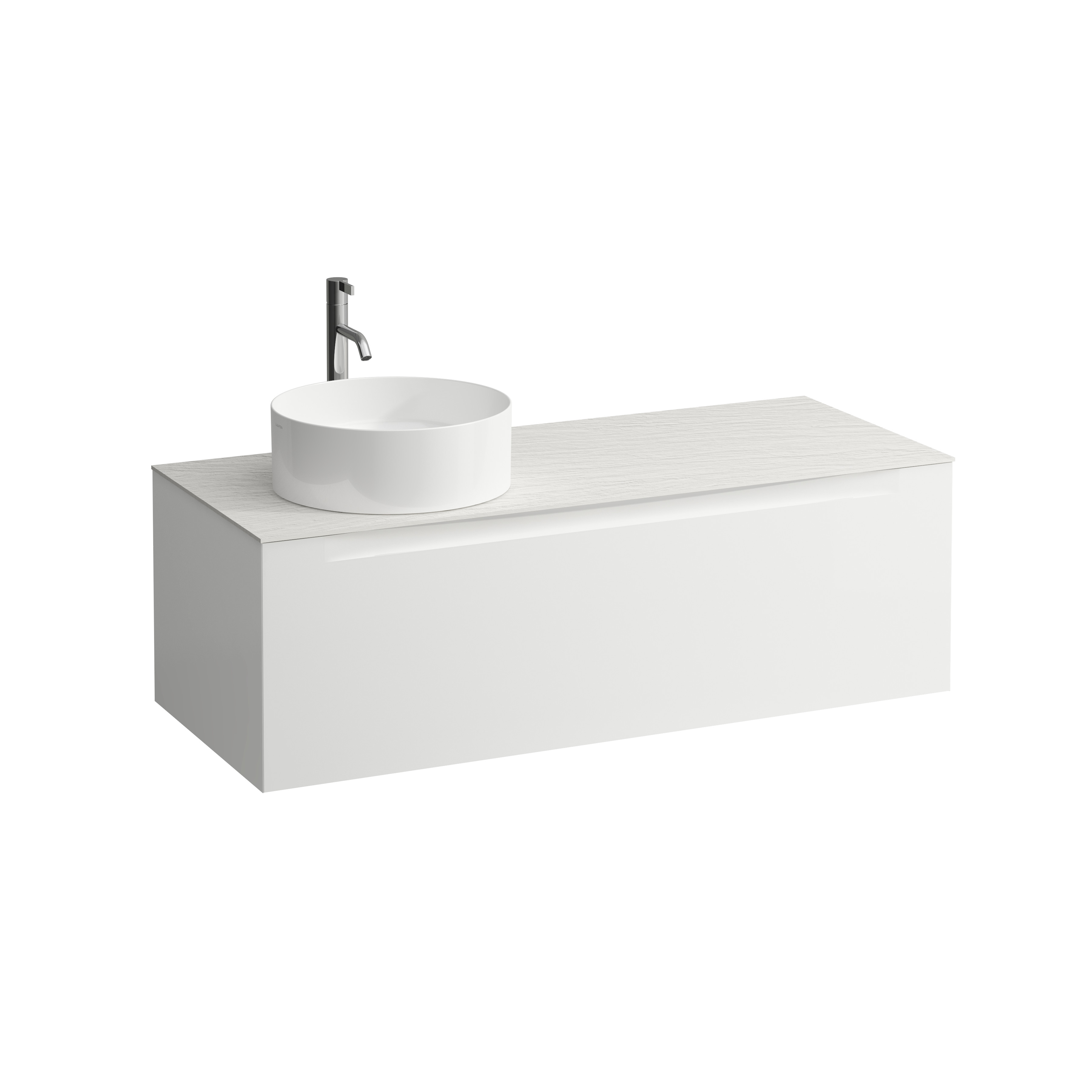 Arun 1200 1t avec découpe à gche plan ardesia bianca percé 1t multicolour