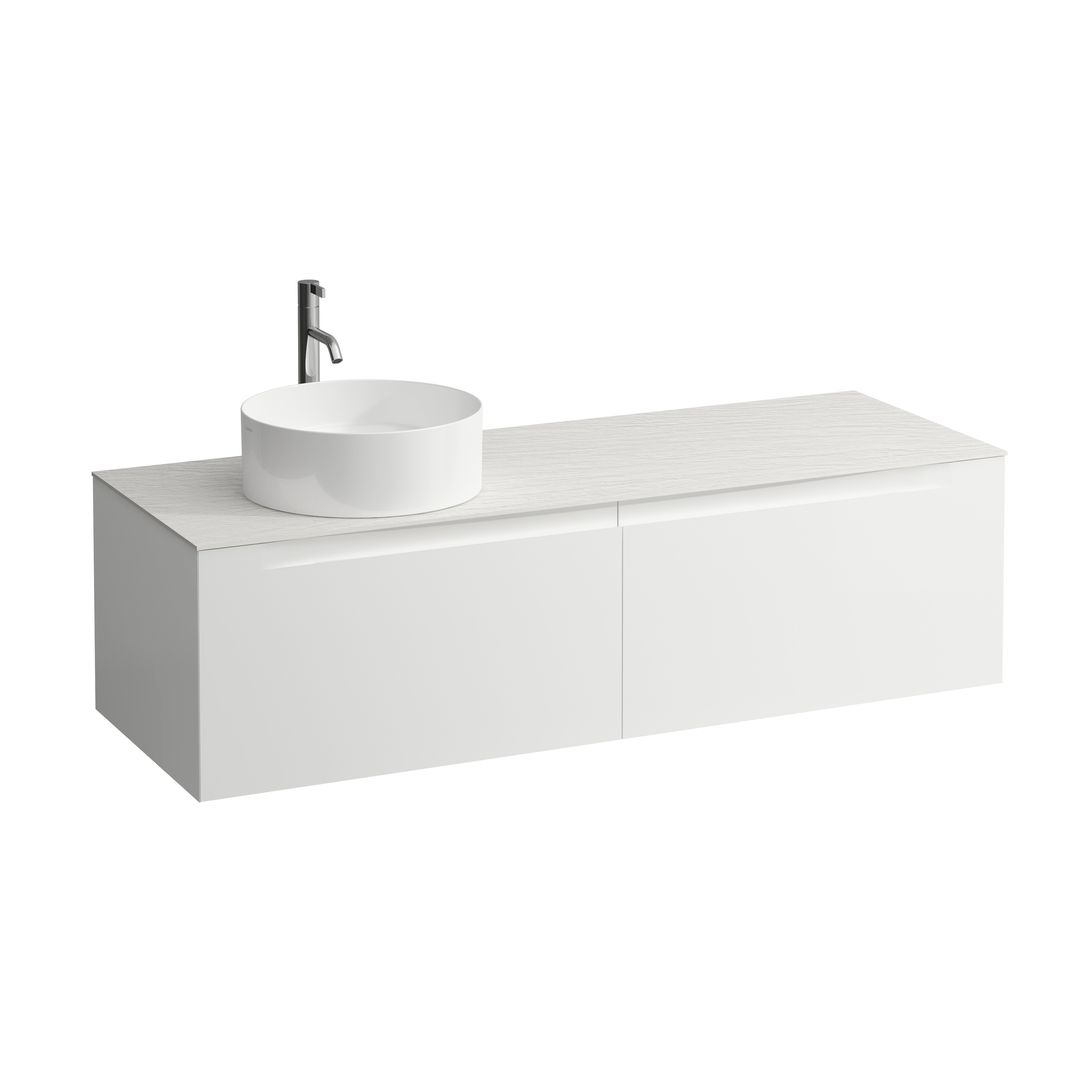 Arun 1400 2t avec découpe à gche plan ardesia bianca percé 1t multicolour