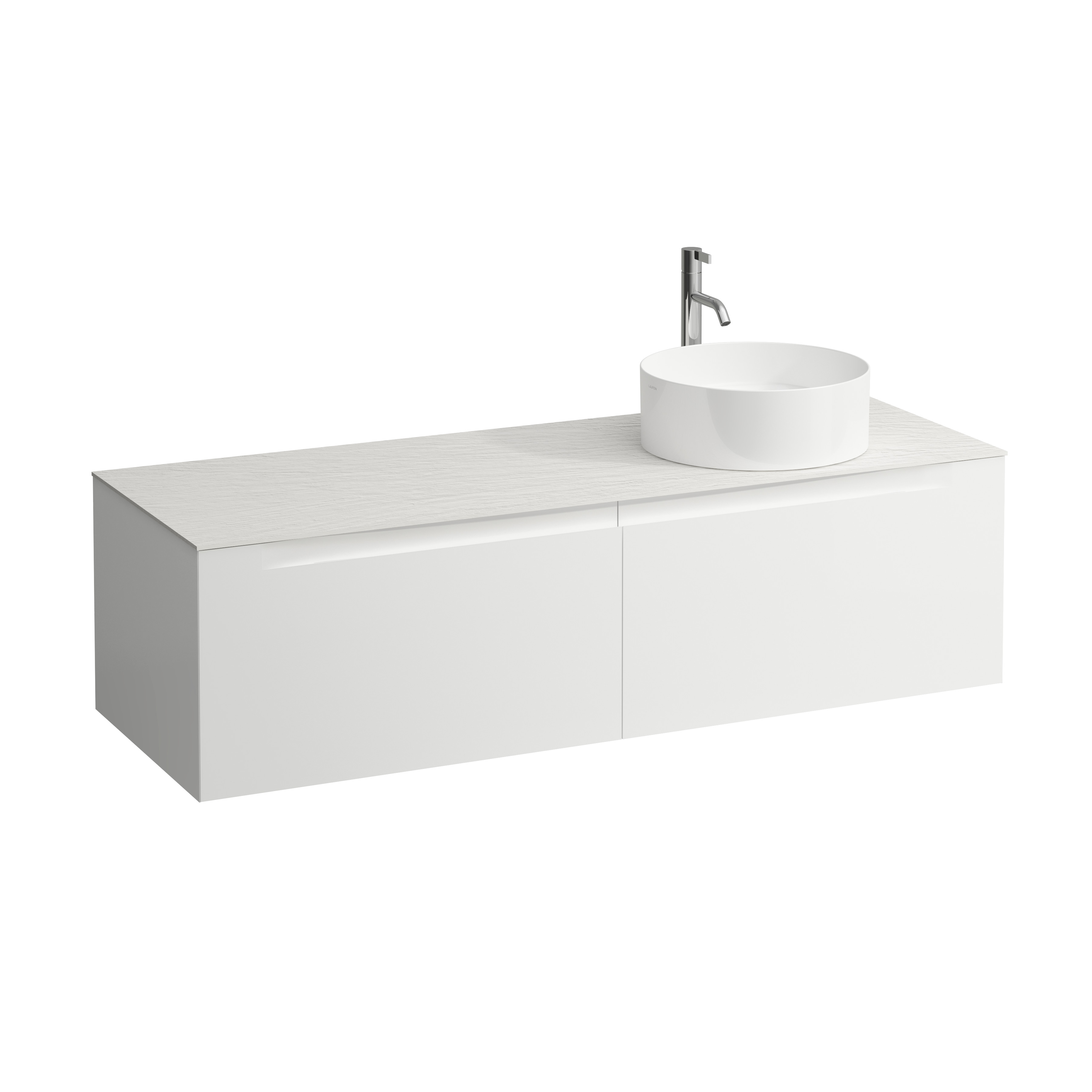 Arun 1400 2t avec découpe à dte plan ardesia bianca percé 1t multicolour