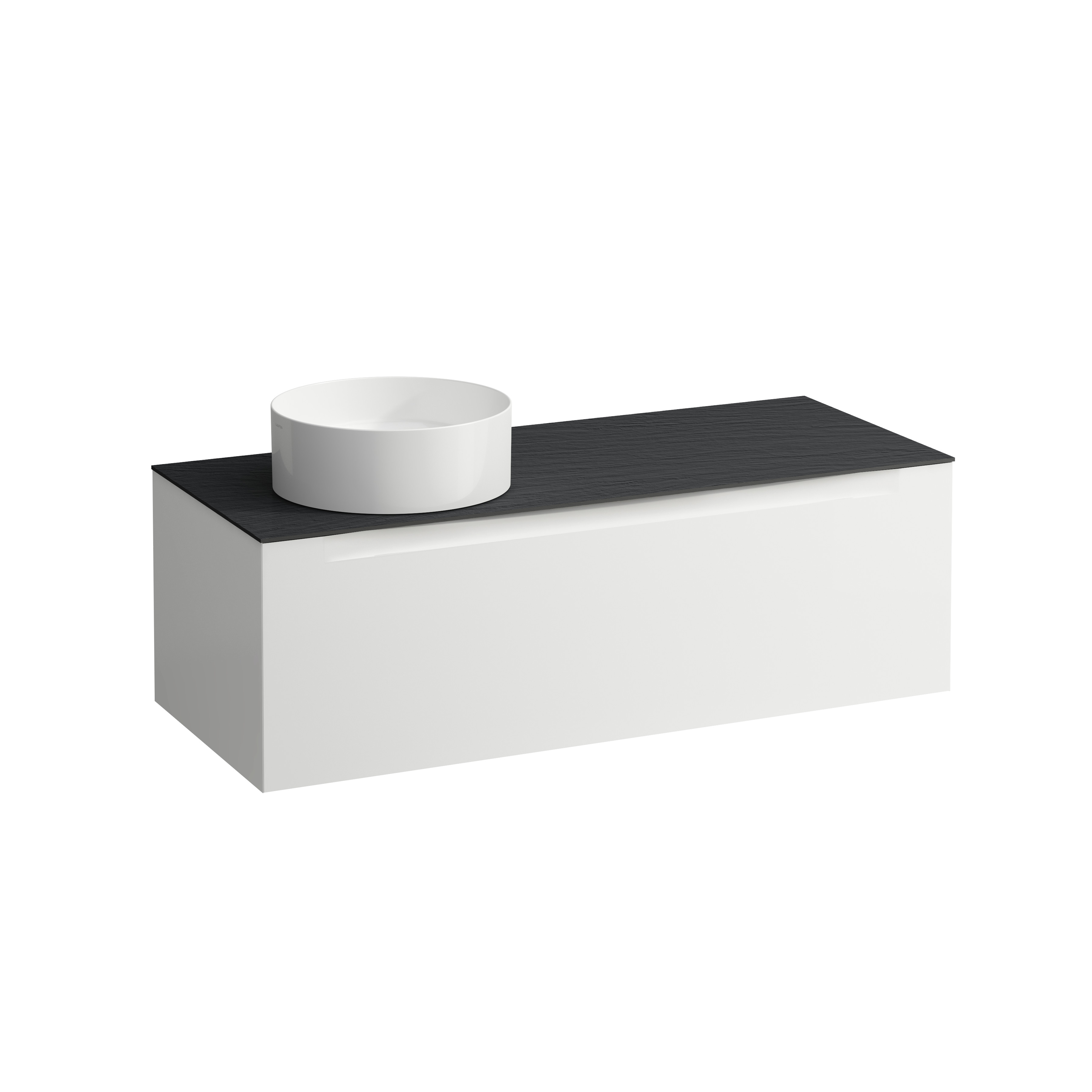 Arun meuble 1200 1t avec découpe à gche plan ardesia nera multicolour