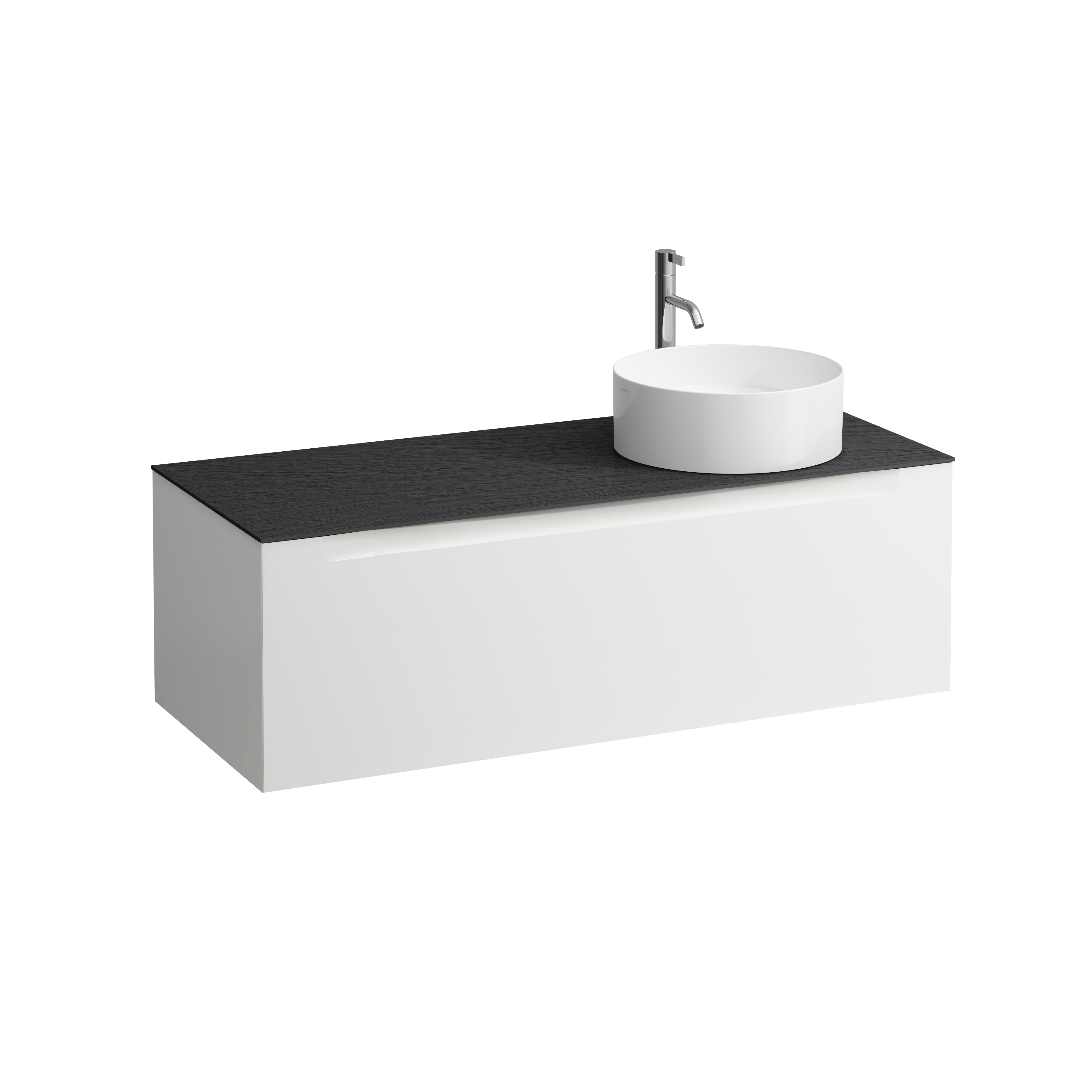 Arun 1200 1t avec découpe à dte plan ardesia nera percé 1t multicolour