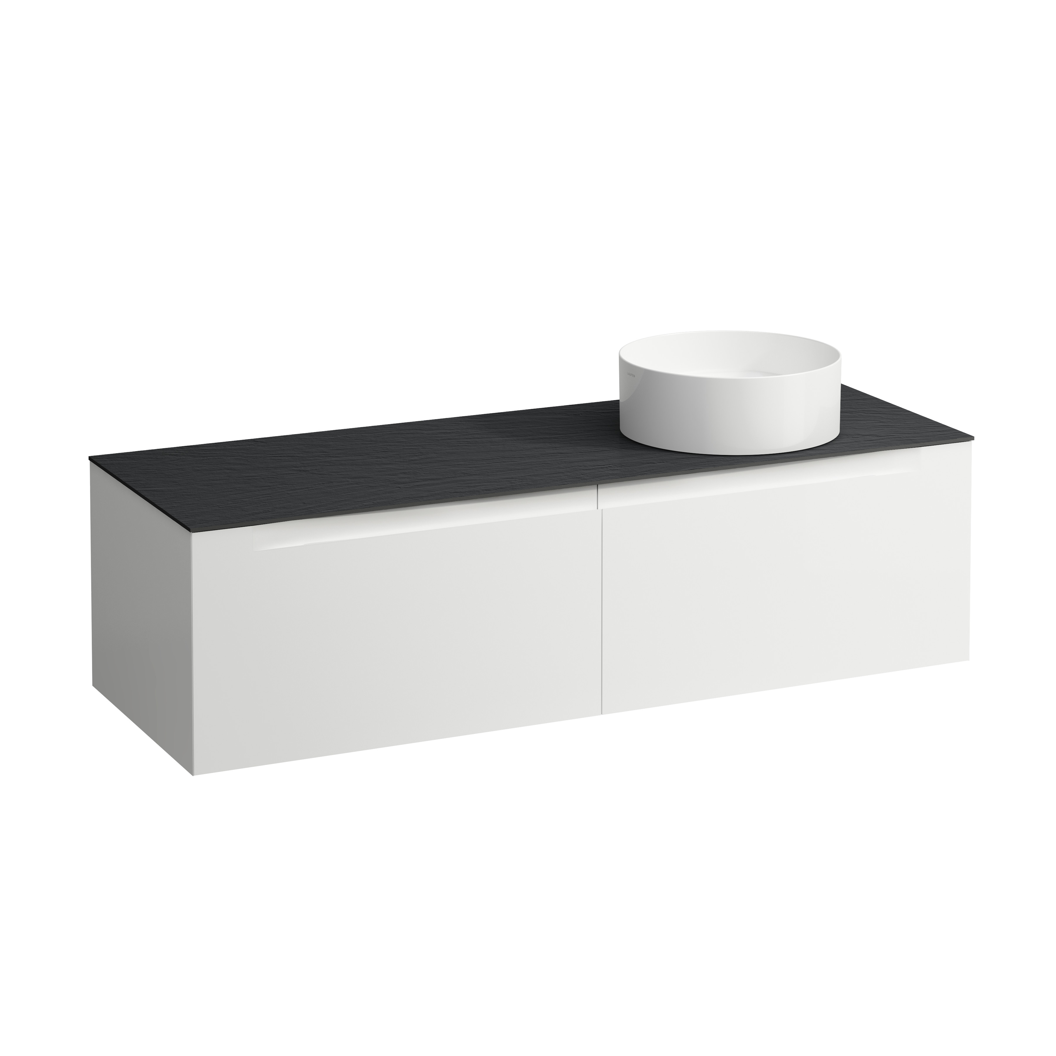 Arun meuble 1400 2t avec découpe à dte plan ardesia nera multicolour