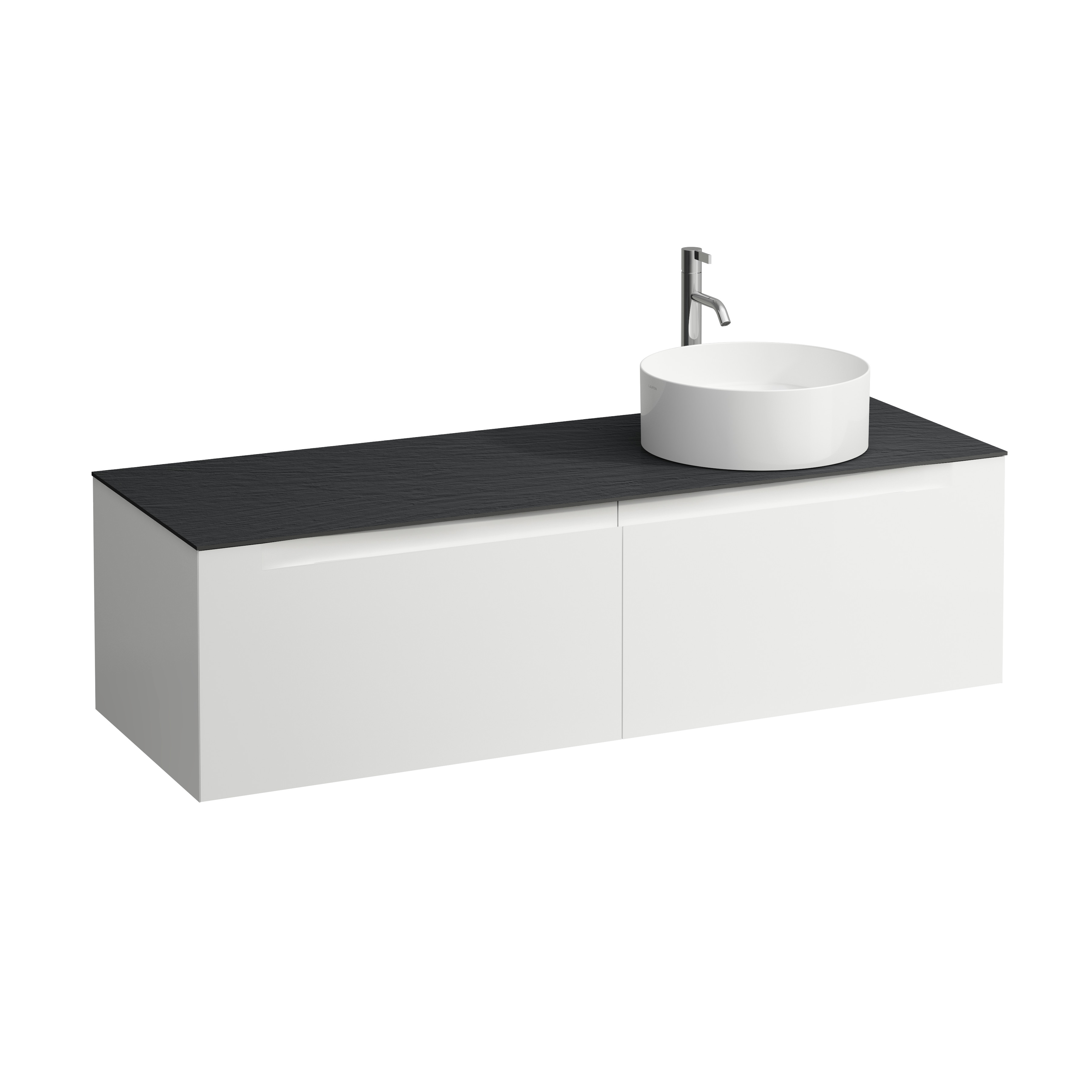 Arun 1400 2t avec découpe à dte plan ardesia nera percé 1t multicolour