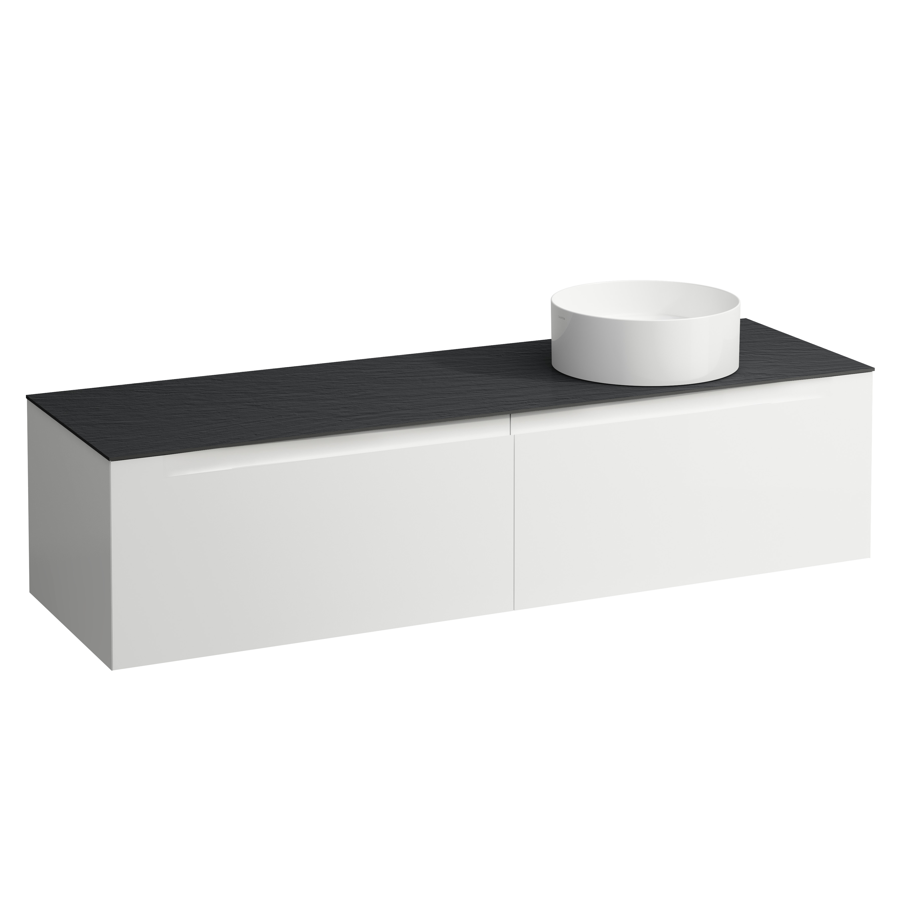 Arun meuble 1600 2t avec découpe à dte plan ardesia nera multicolour